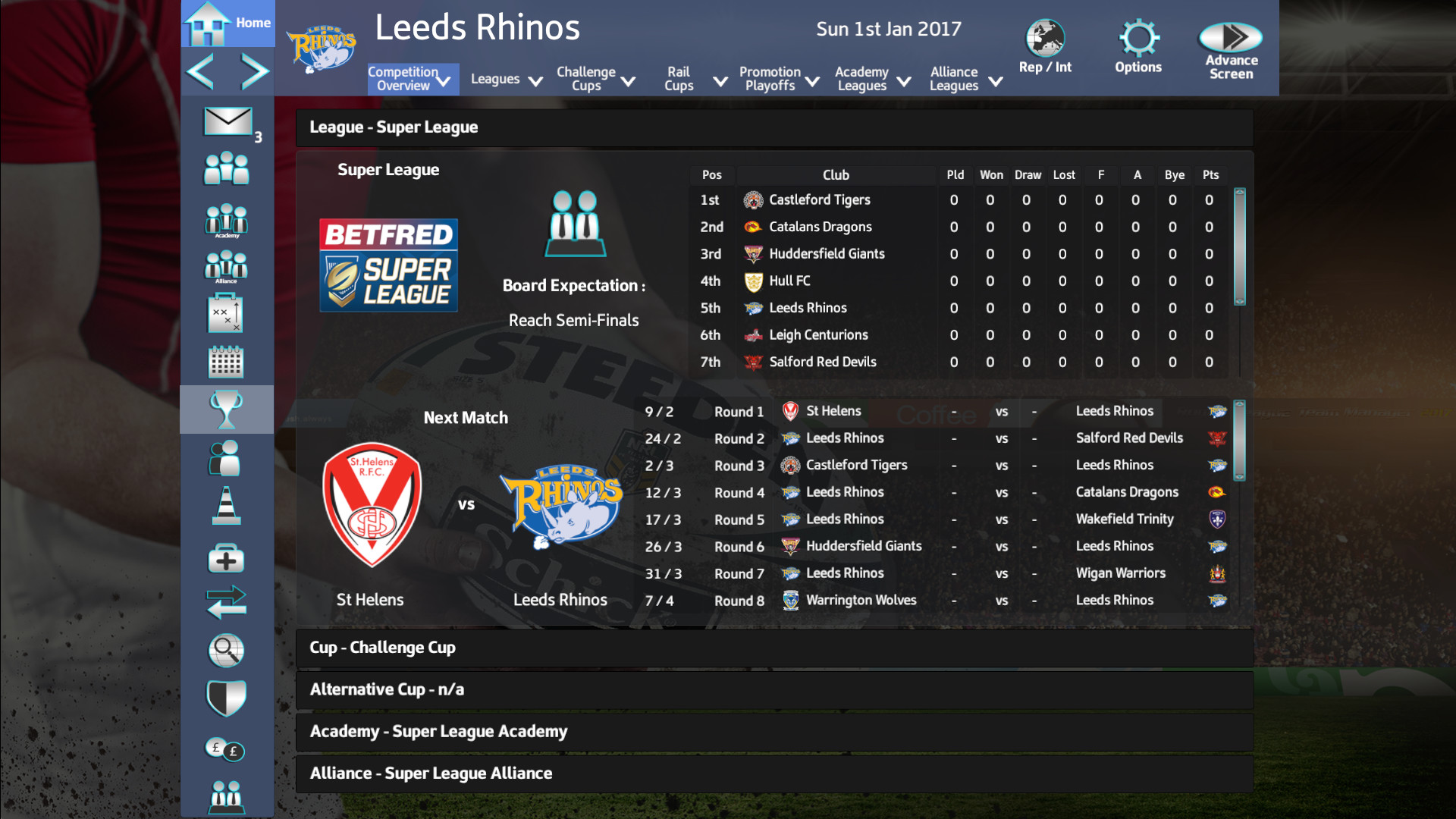 Rugby League Team Manager 2018 screenshot 4