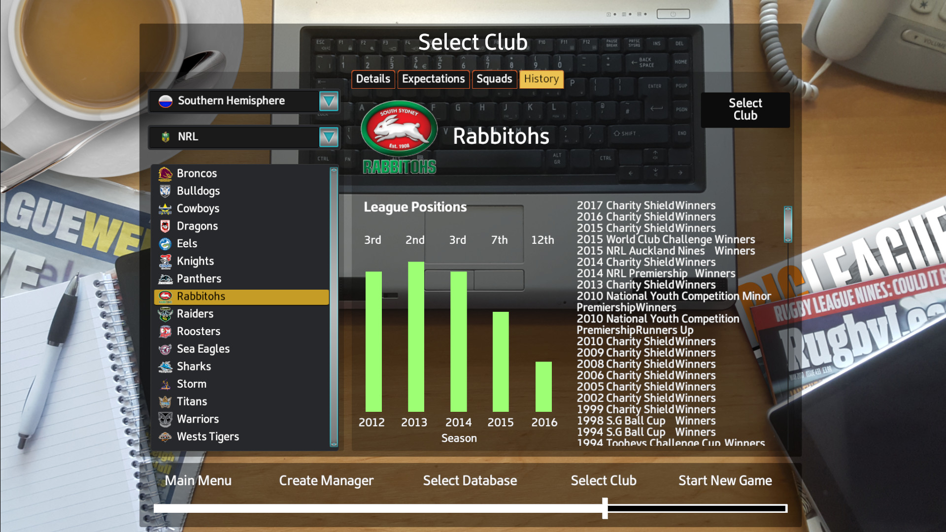 Rugby League Team Manager 2018 screenshot 2