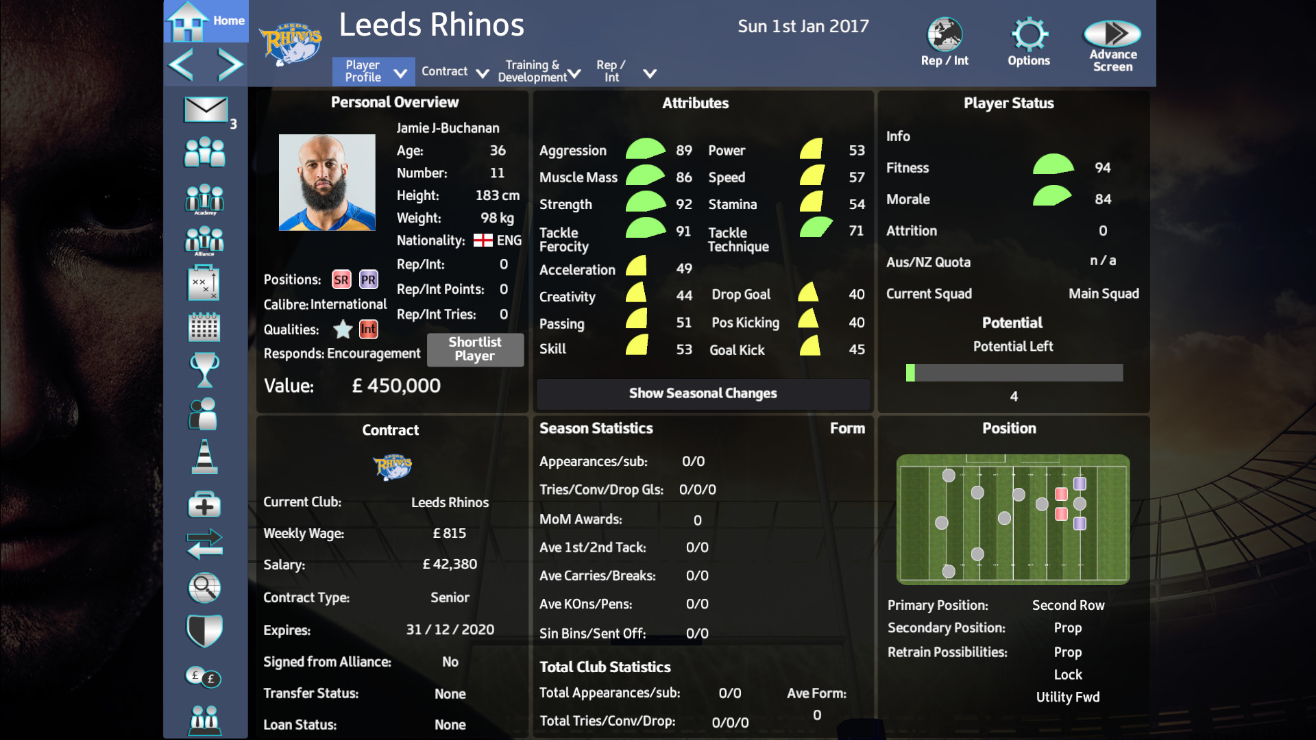 Rugby League Team Manager 2018 screenshot 14