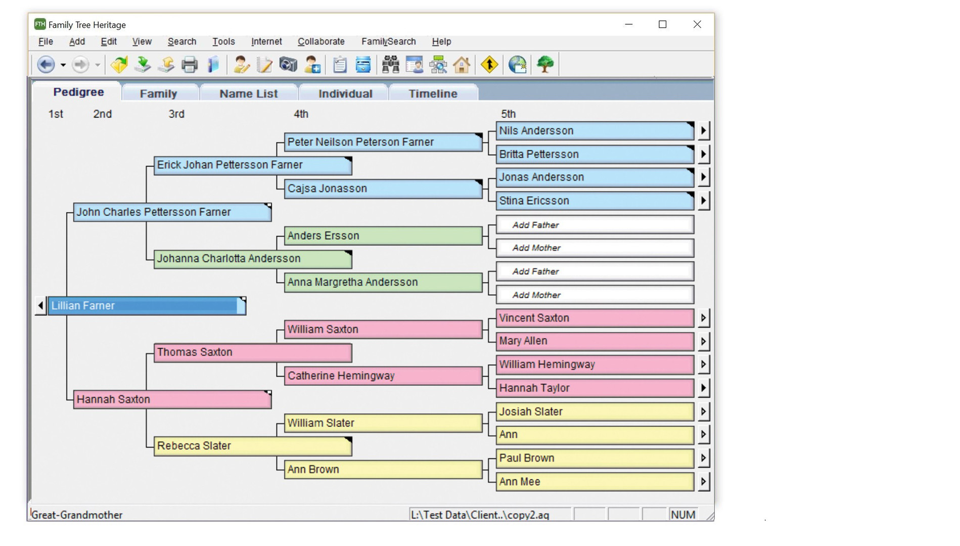 Family Tree Heritage™ Platinum 15 – Windows screenshot 1