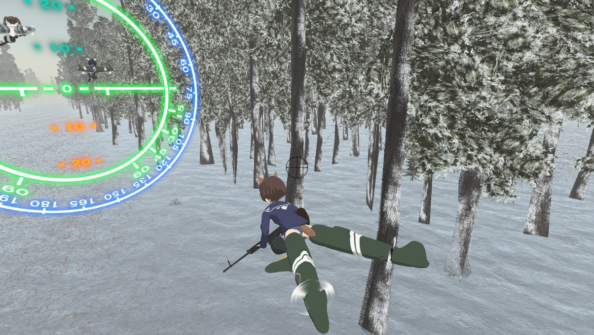 第502統合戦闘航空団 ブレイブウィッチーズ VR-Operation Baba_yaga-雪中迎撃戦 screenshot 2