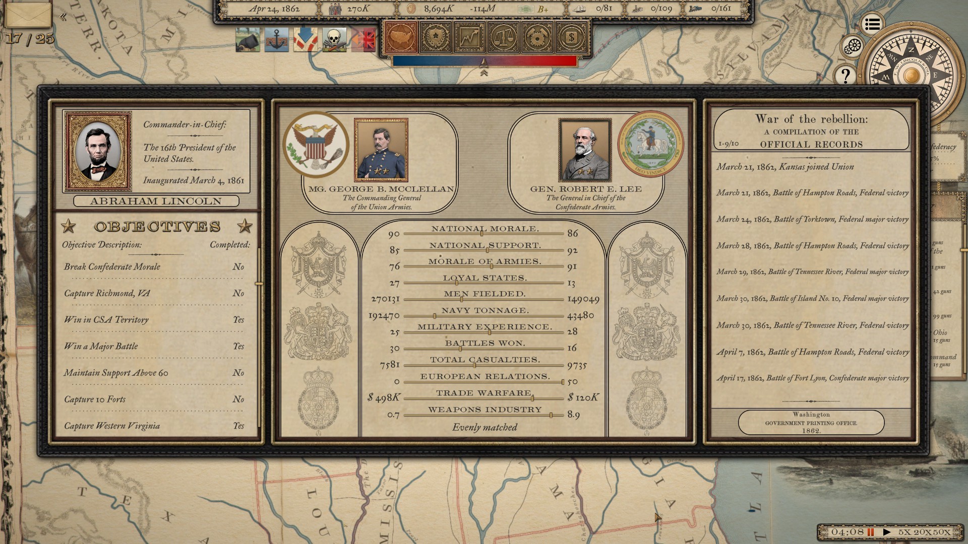Grand Tactician: The Civil War (1861-1865) screenshot 18