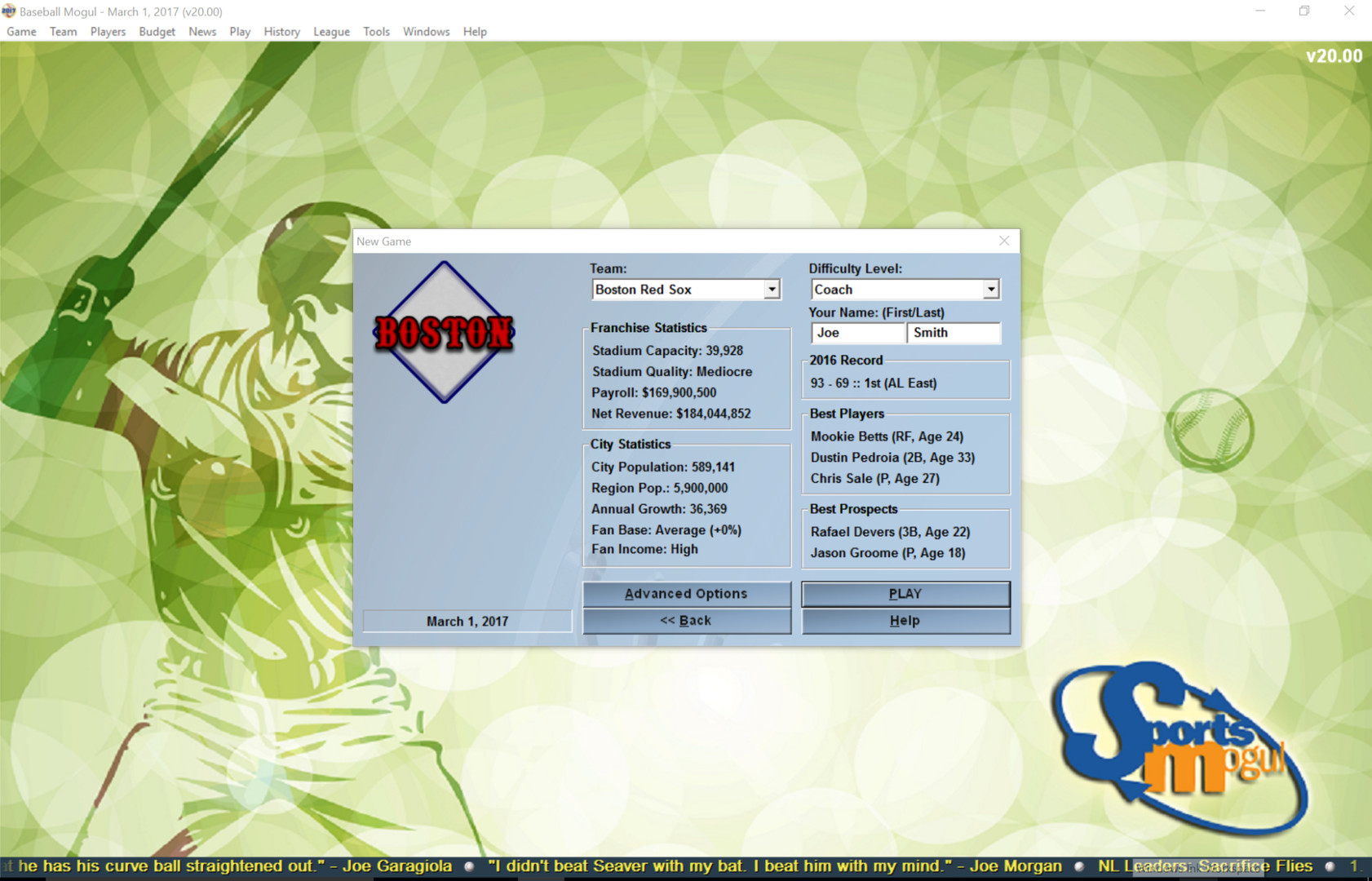 Baseball Mogul 2017 screenshot 14