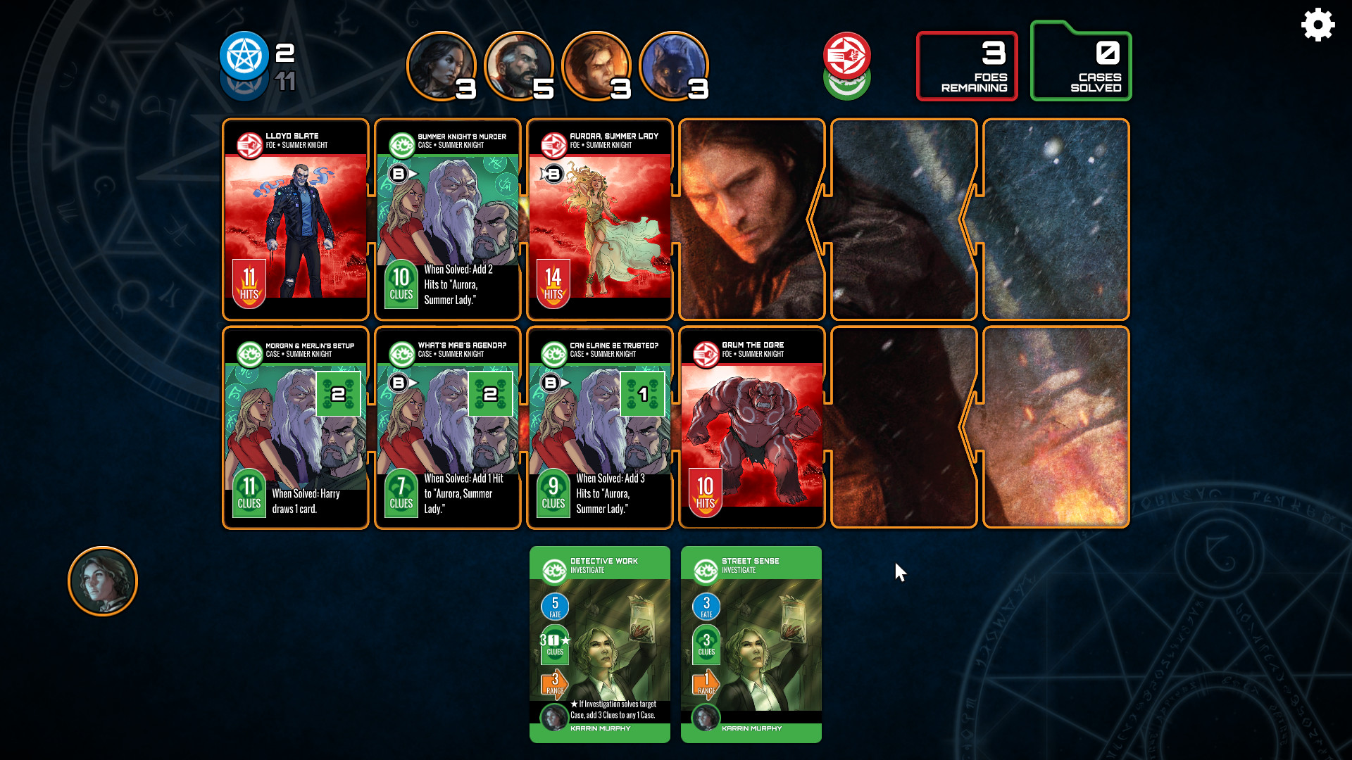 Dresden Files Cooperative Card Game screenshot 1