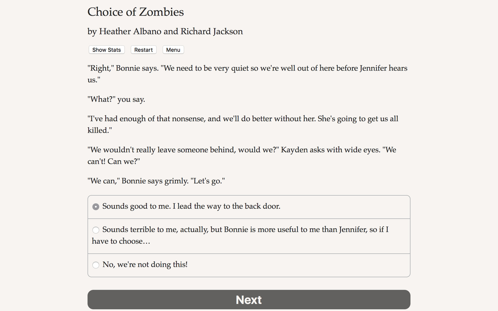 Choice of Zombies screenshot 1