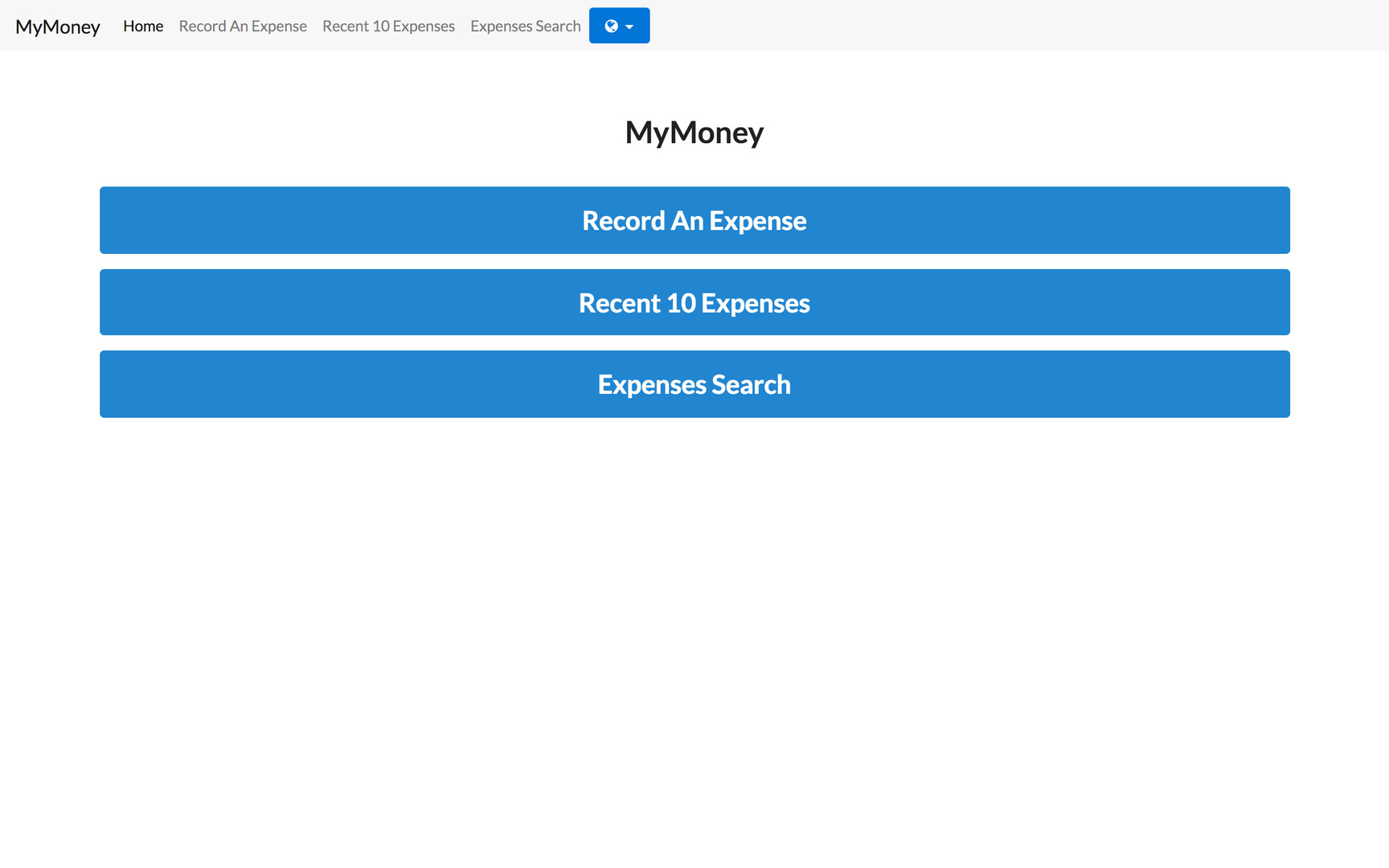MyMoney screenshot 1
