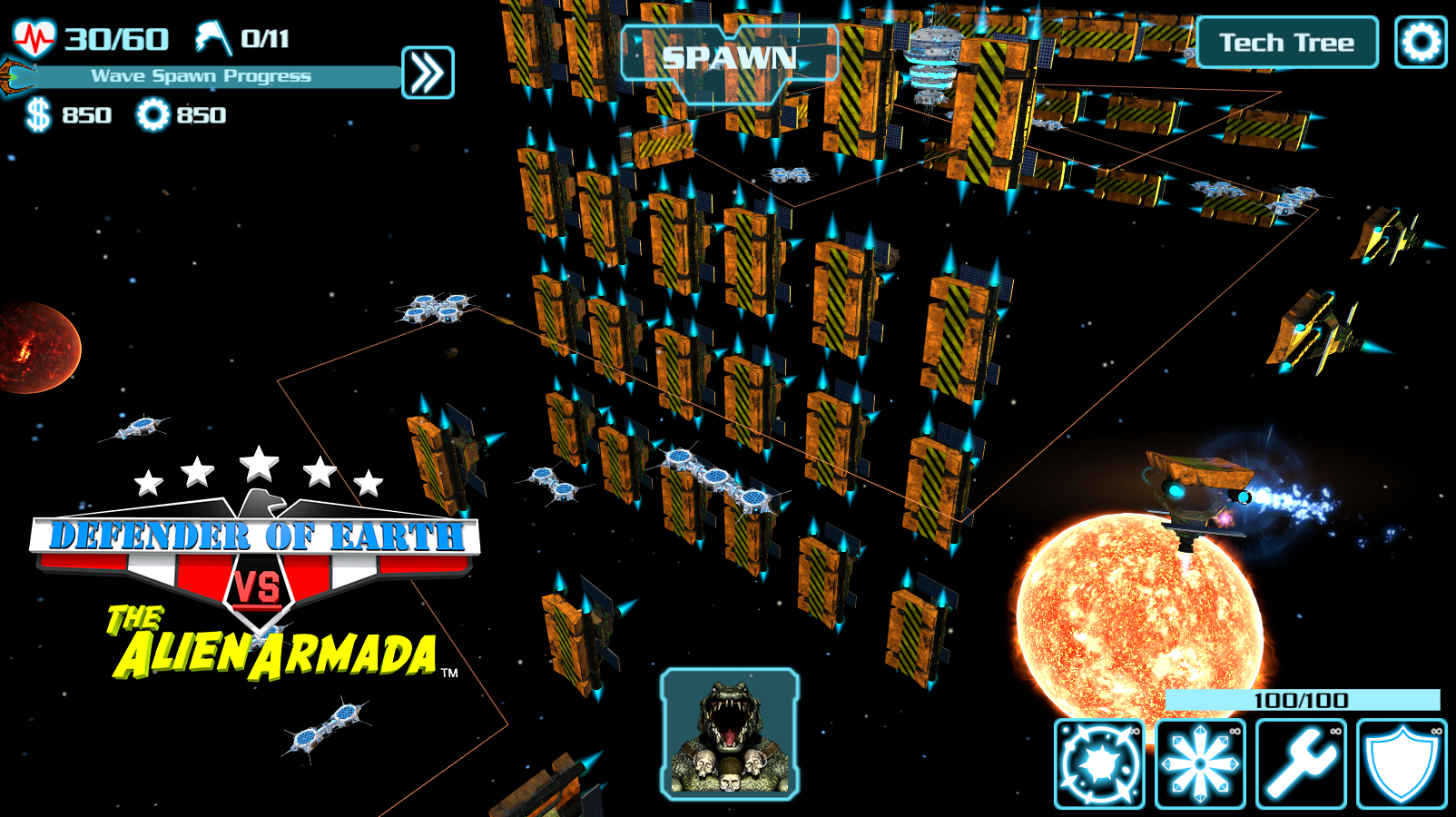 DEFENDER OF EARTH VS THE ALIEN ARMADA screenshot 8