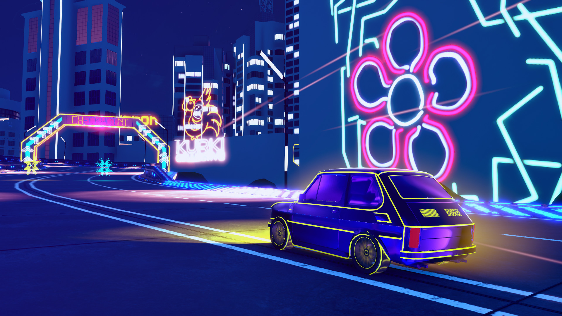 Electro Ride: The Neon Racing screenshot 9