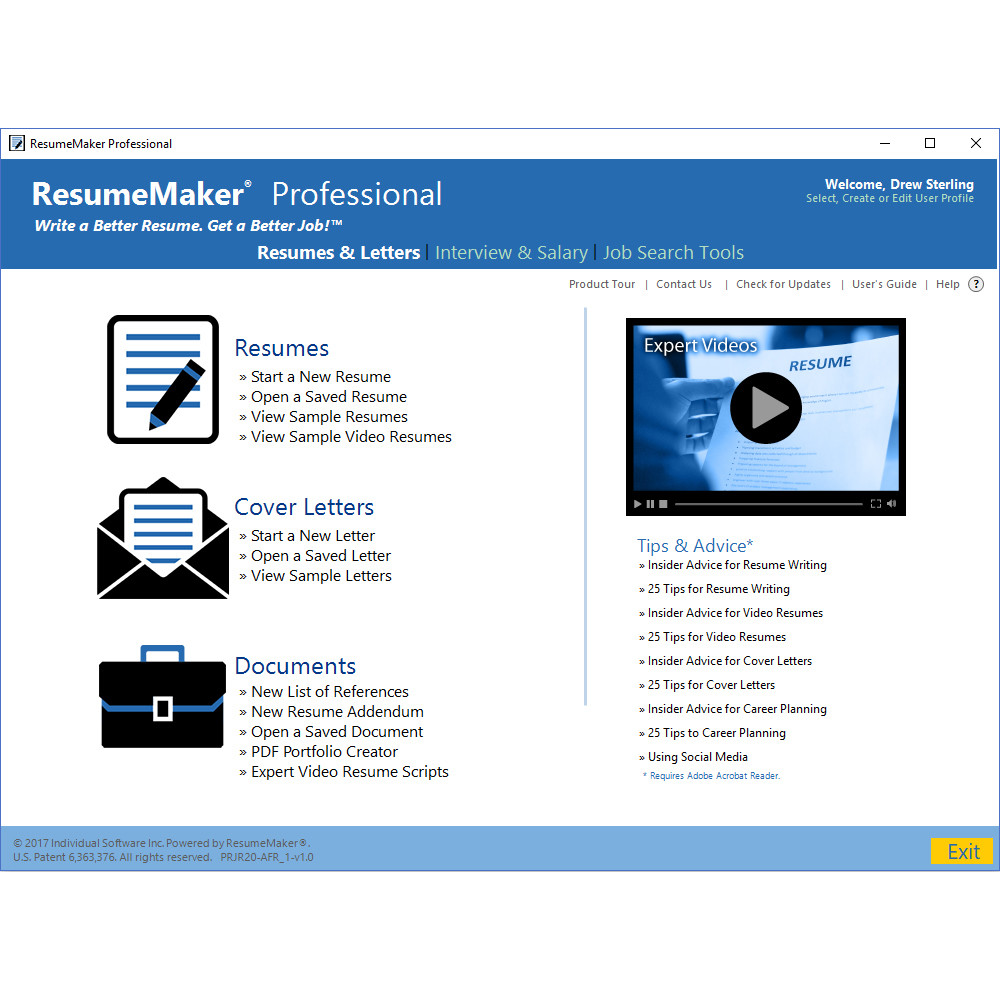 ResumeMaker® Professional Deluxe 20 screenshot 1