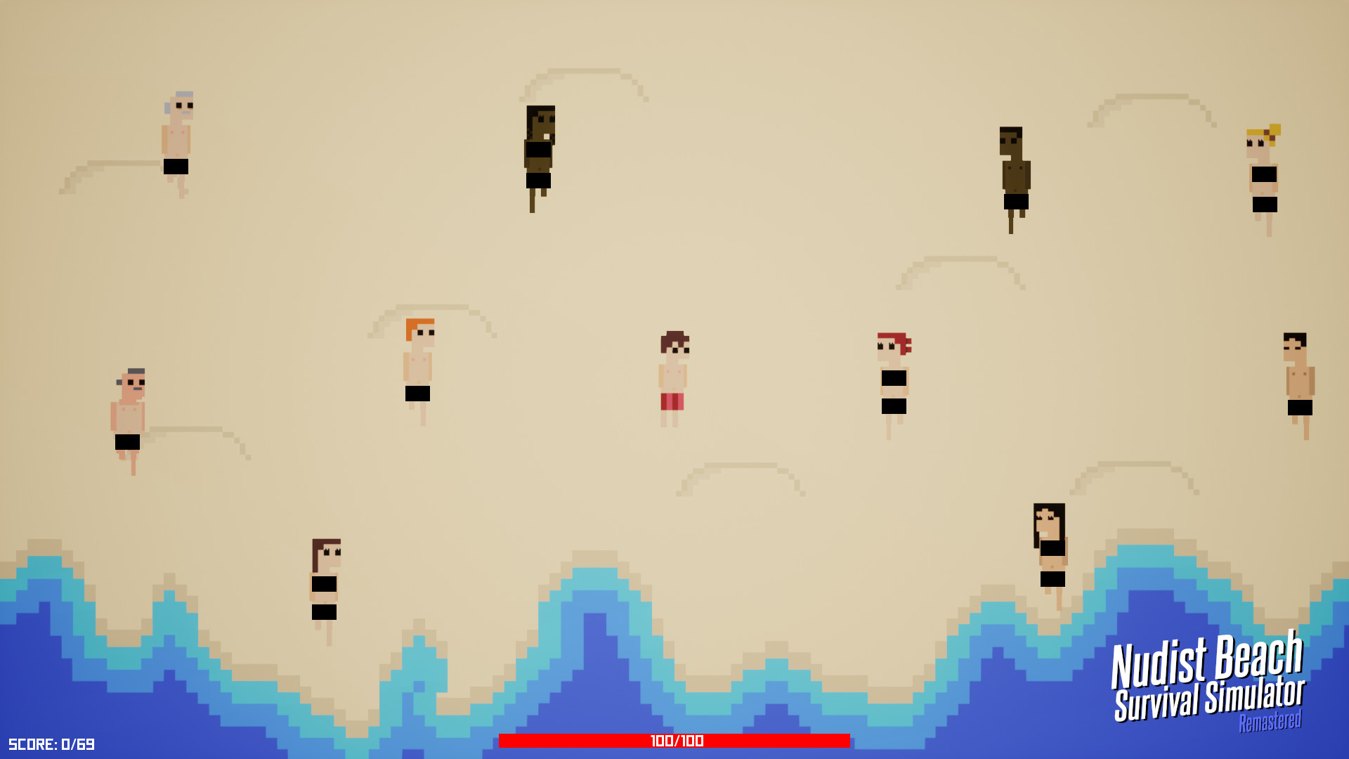 Nudist Beach Survival Simulator screenshot 1