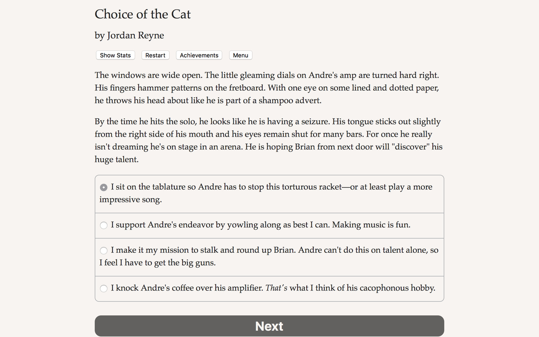 Choice of the Cat screenshot 1