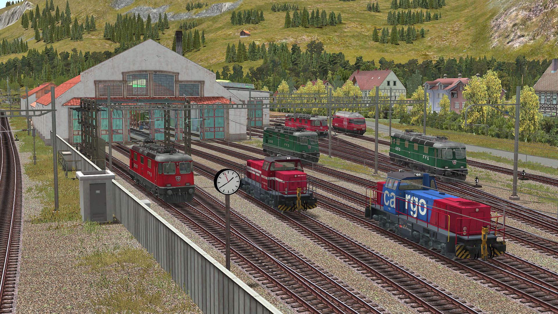 EEP TSM Gotthardbahn Nordrampe Modul Erstfeld screenshot 2