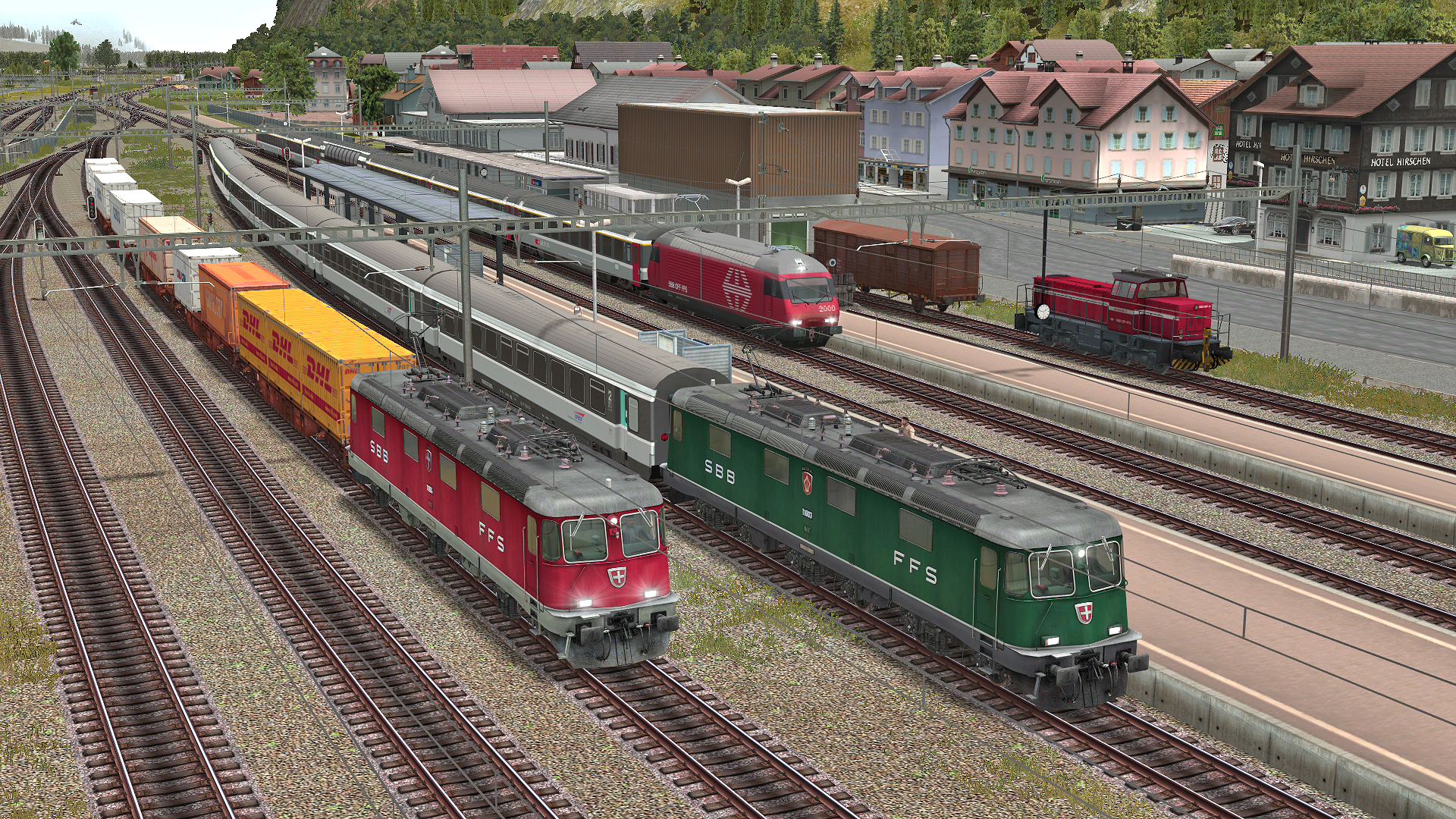 EEP TSM Gotthardbahn Nordrampe Modul Erstfeld screenshot 1