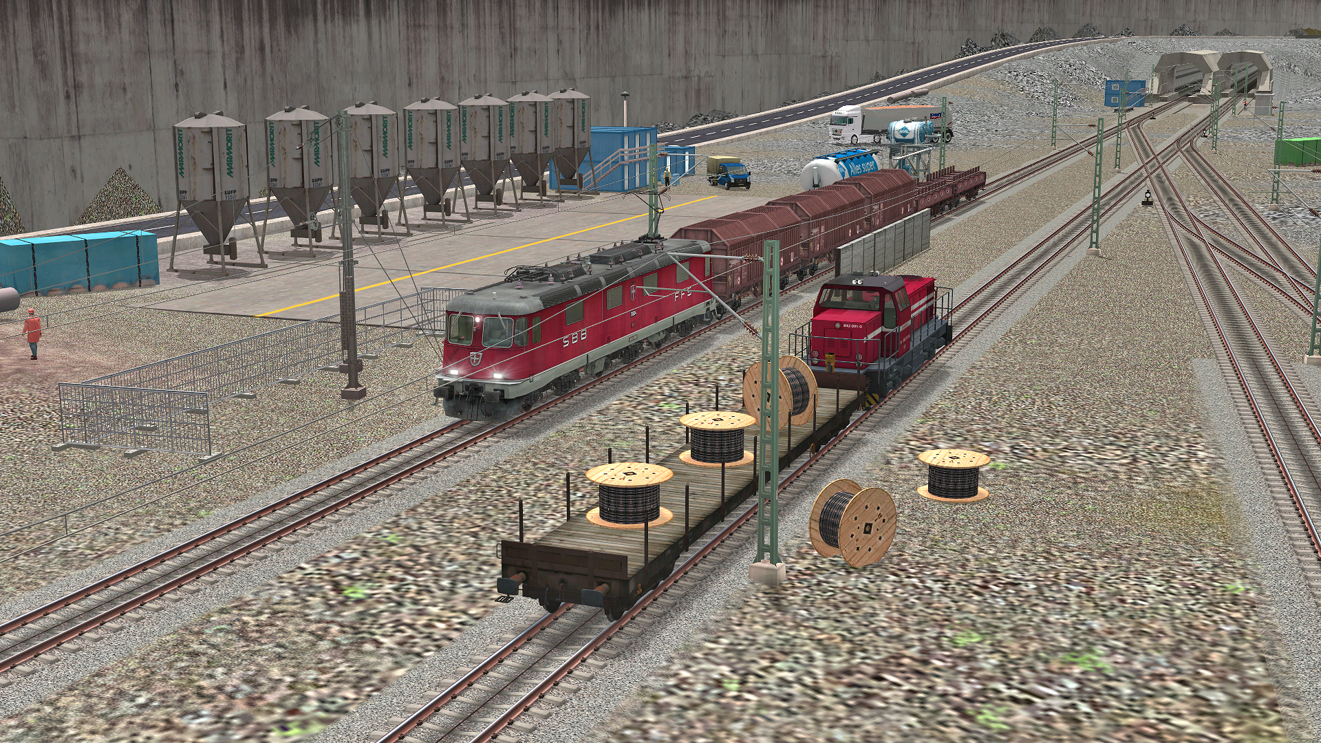EEP TSM Gotthardbahn Nordrampe Modul Erstfeld screenshot 3
