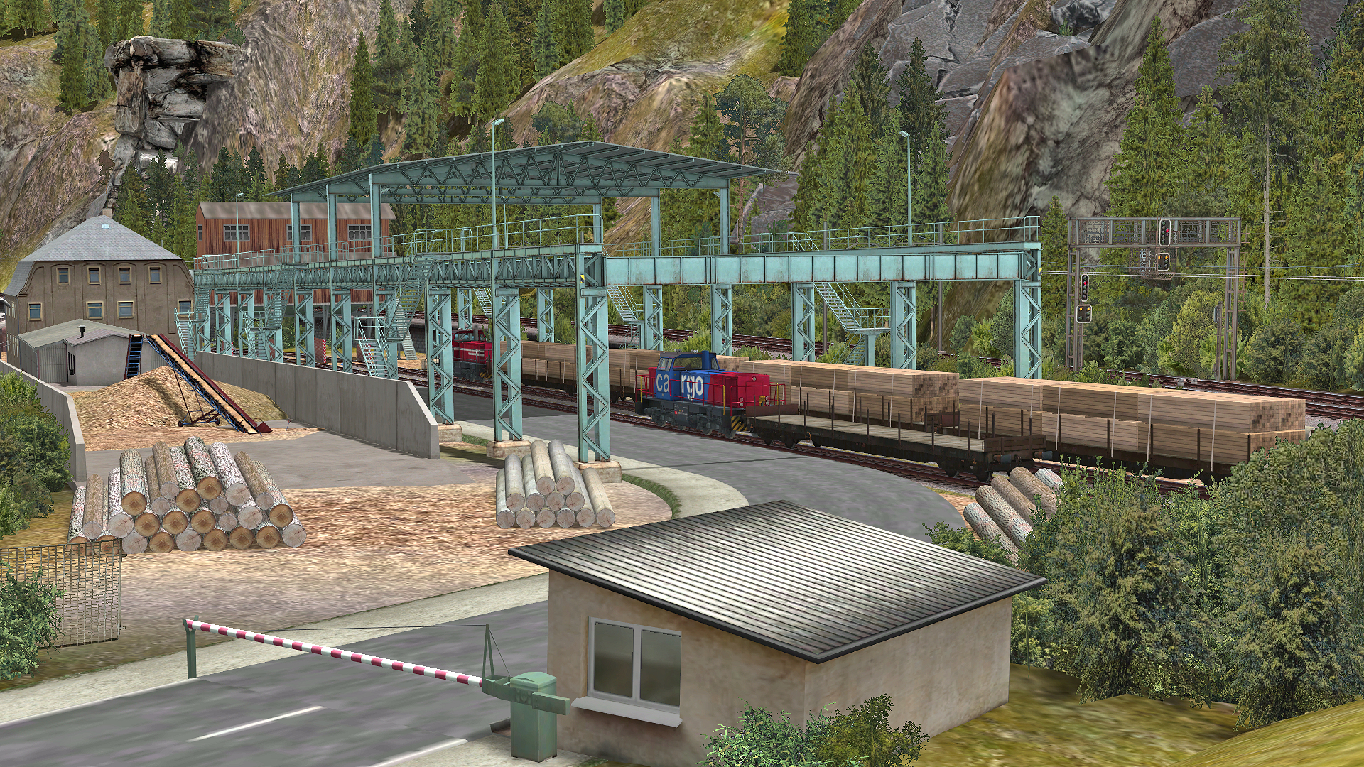 EEP TSM Gotthardbahn Nordrampe Modul Erstfeld screenshot 4