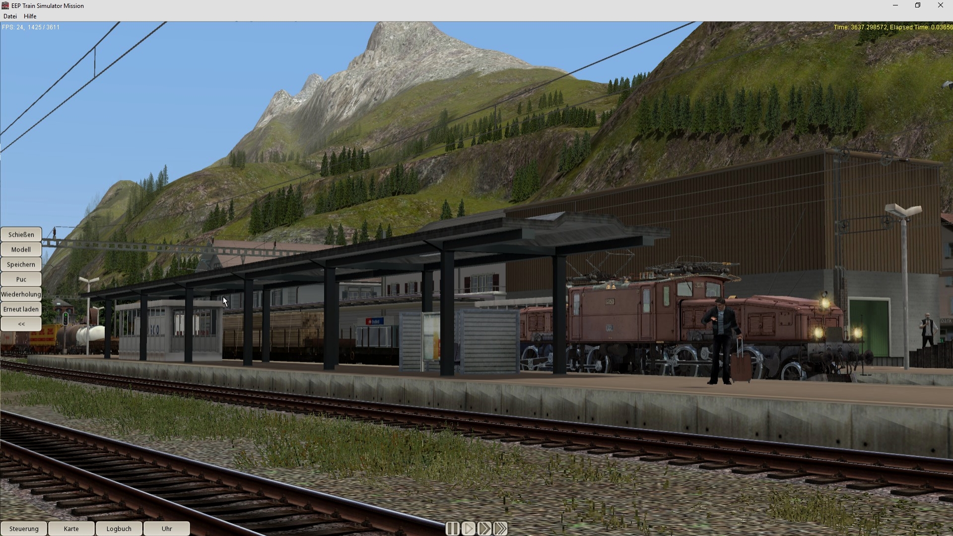 EEP TSM Gotthardbahn Nordrampe Modul Erstfeld screenshot 14