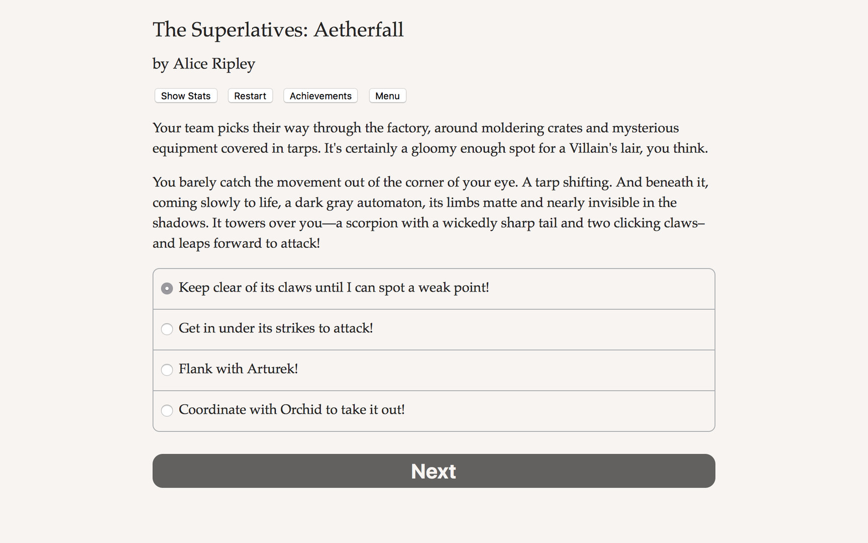 The Superlatives: Aetherfall screenshot 1