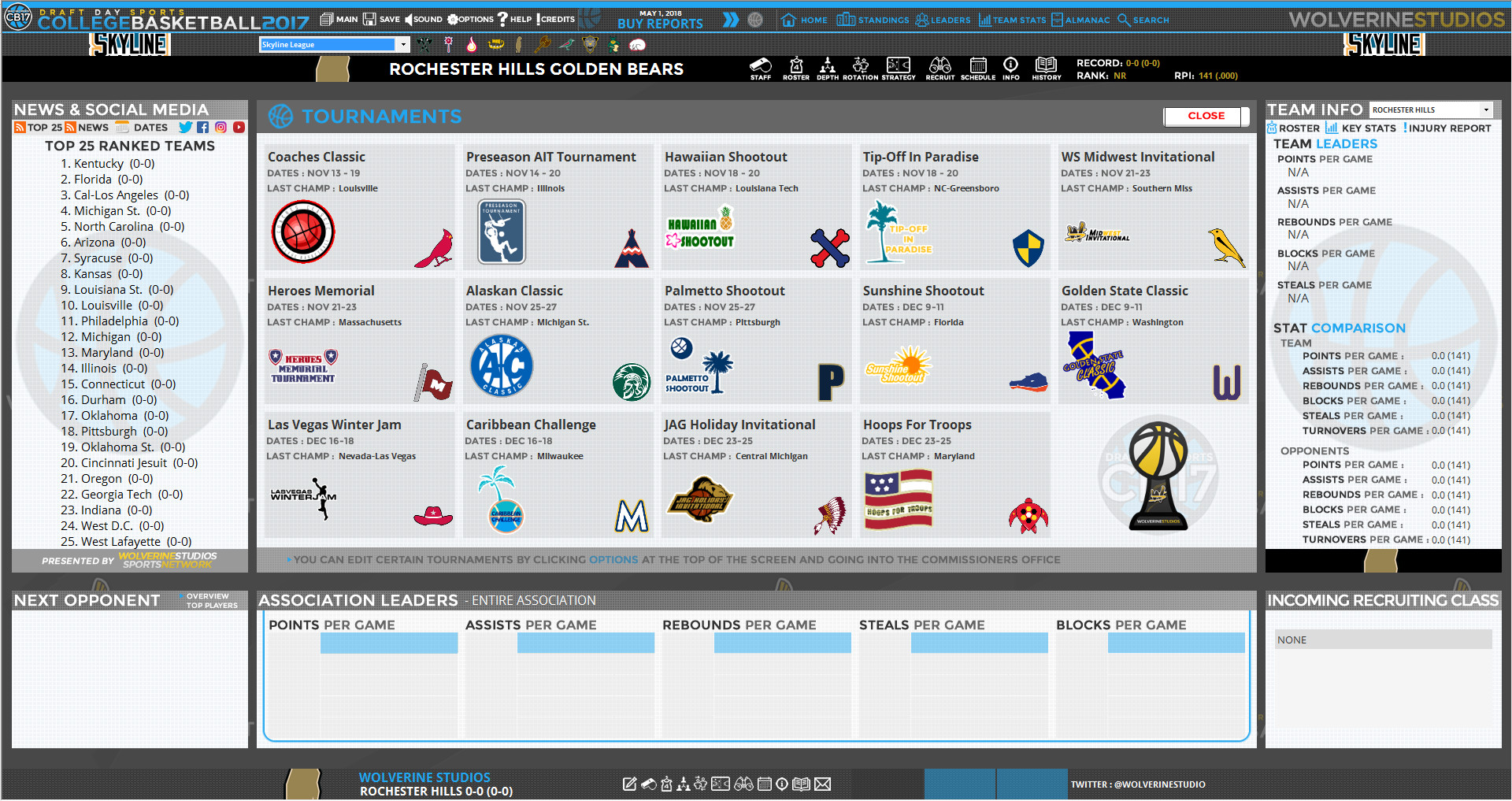 Draft Day Sports: College Basketball 2017 screenshot 4