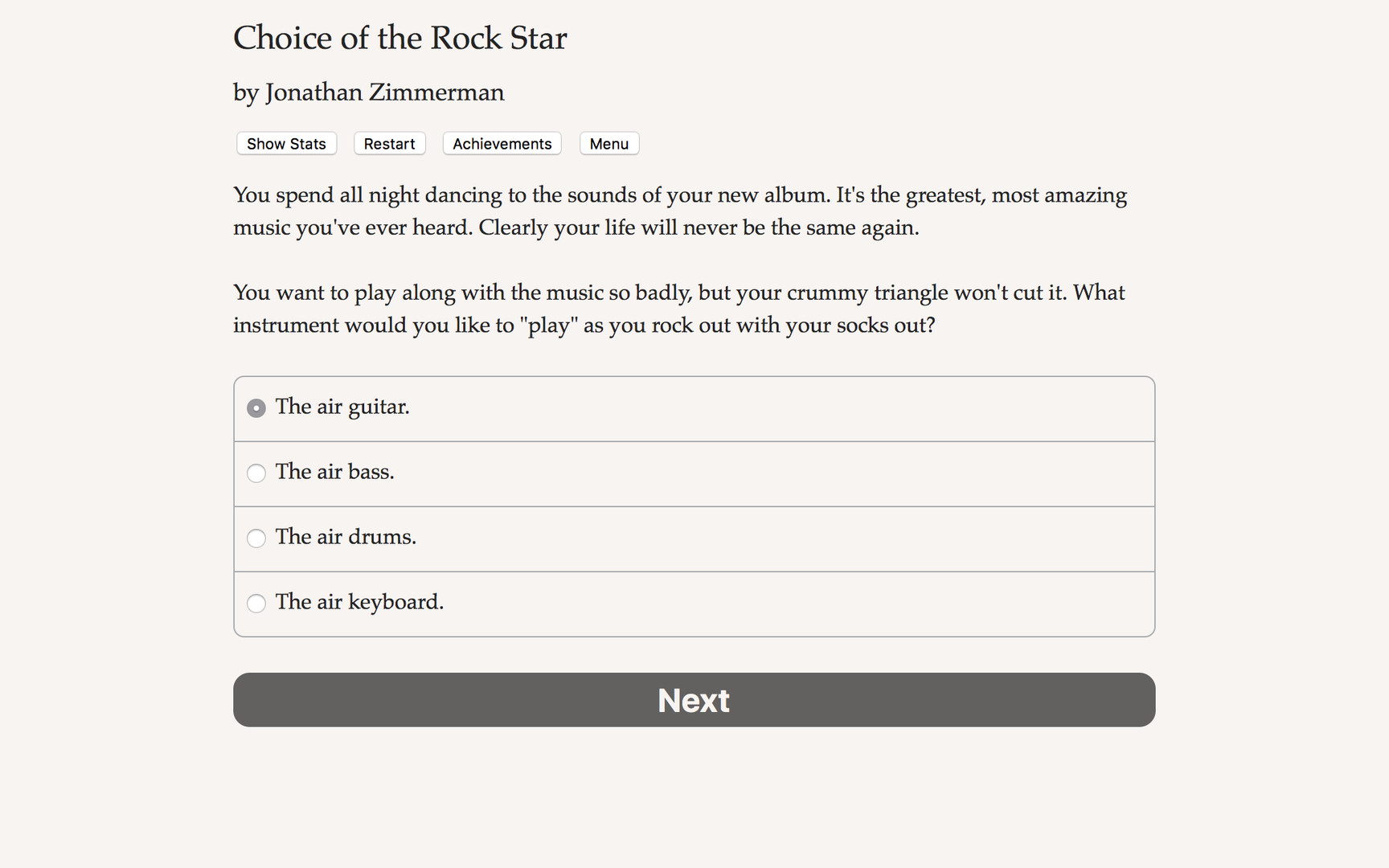 Choice of the Rock Star screenshot 1