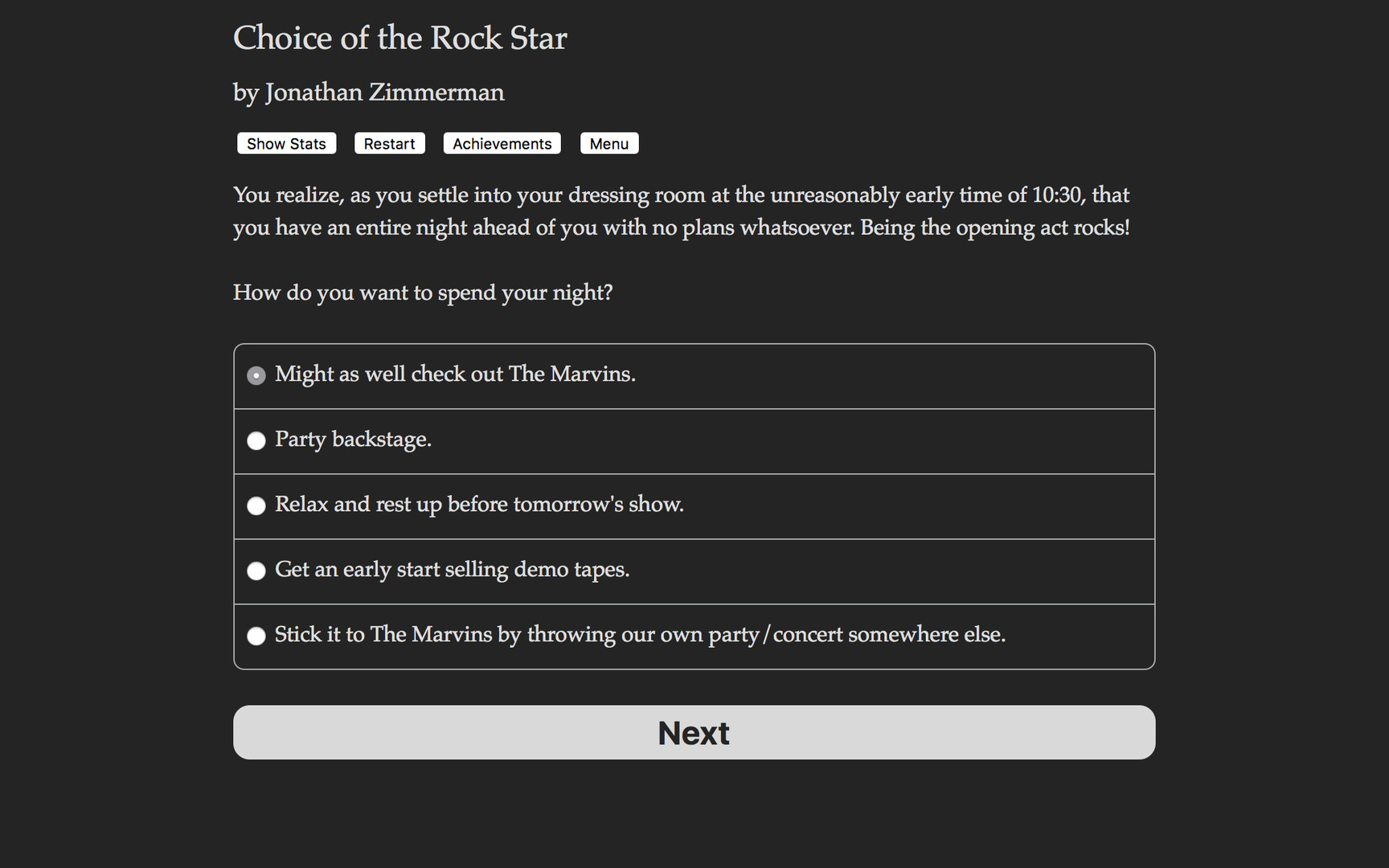 Choice of the Rock Star screenshot 2