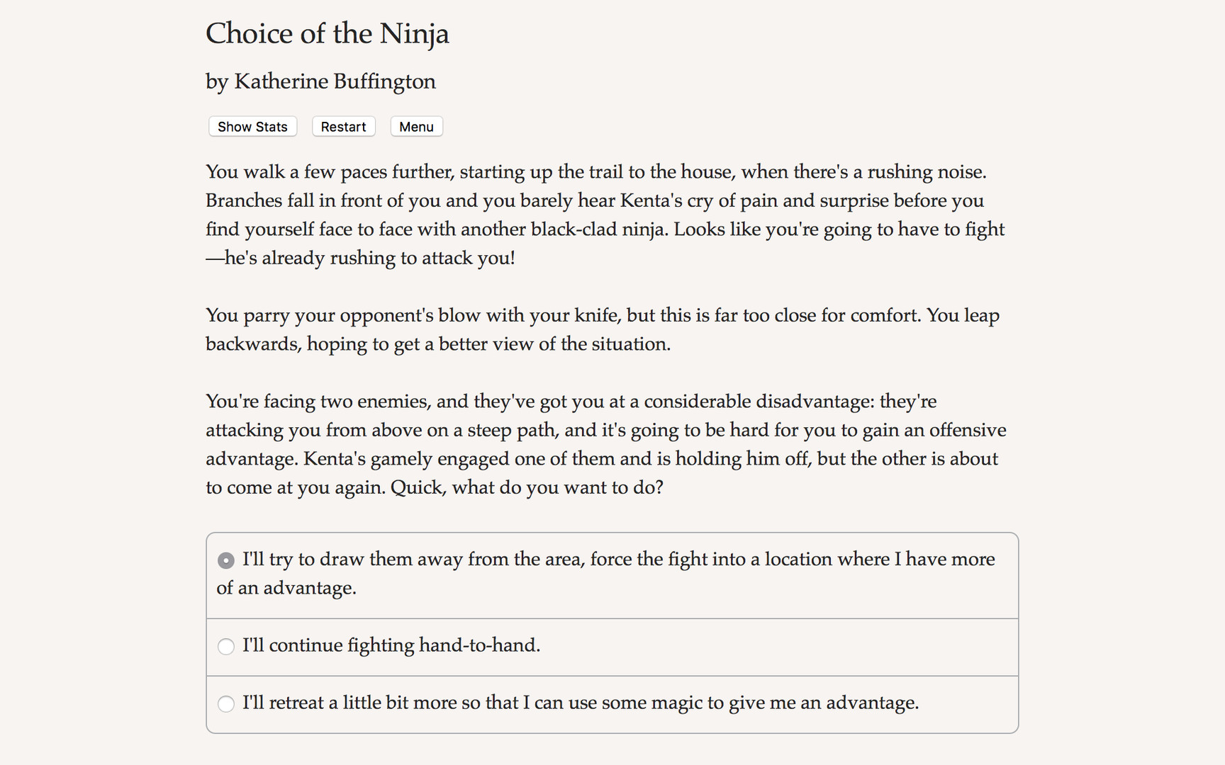 Choice of the Ninja screenshot 3