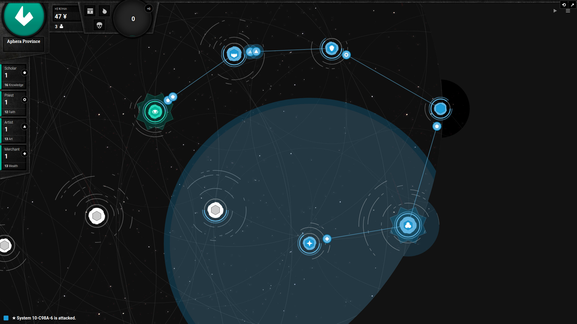 Asylamba: Influence screenshot 1