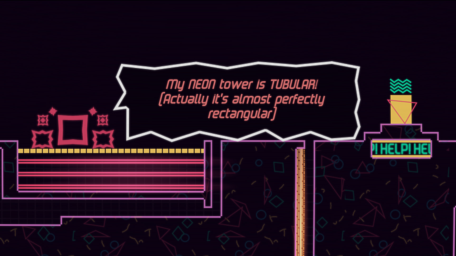 Big NEON Tower VS Tiny Square screenshot 1