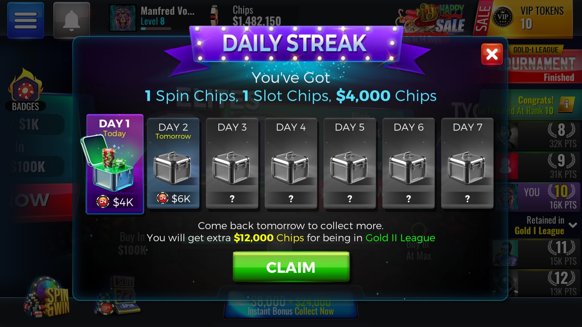 Poker Legends: Texas Hold'em Poker Tournaments screenshot 19