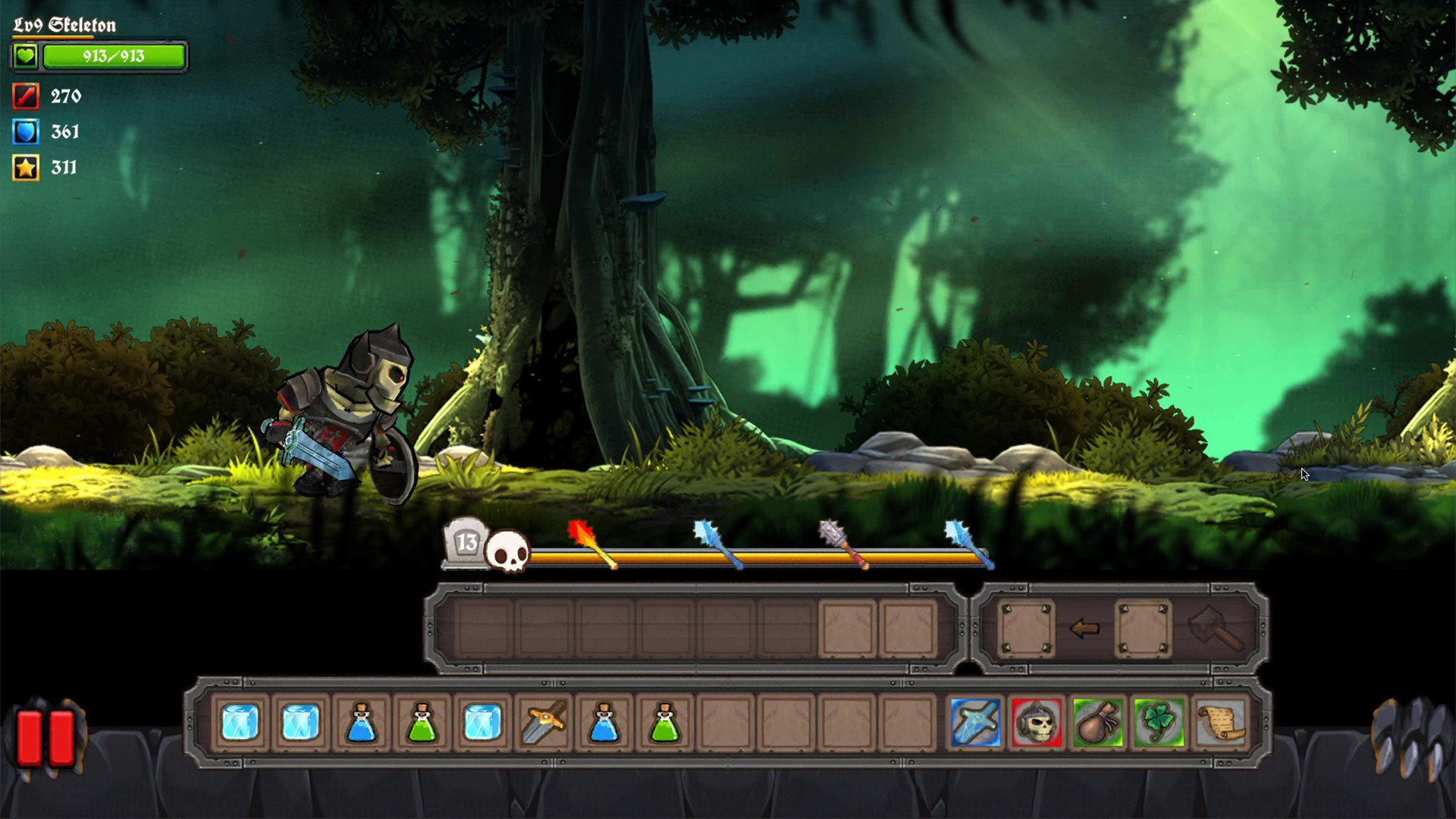 Clumsy Knight Vs. Skeleton Remastered screenshot 3