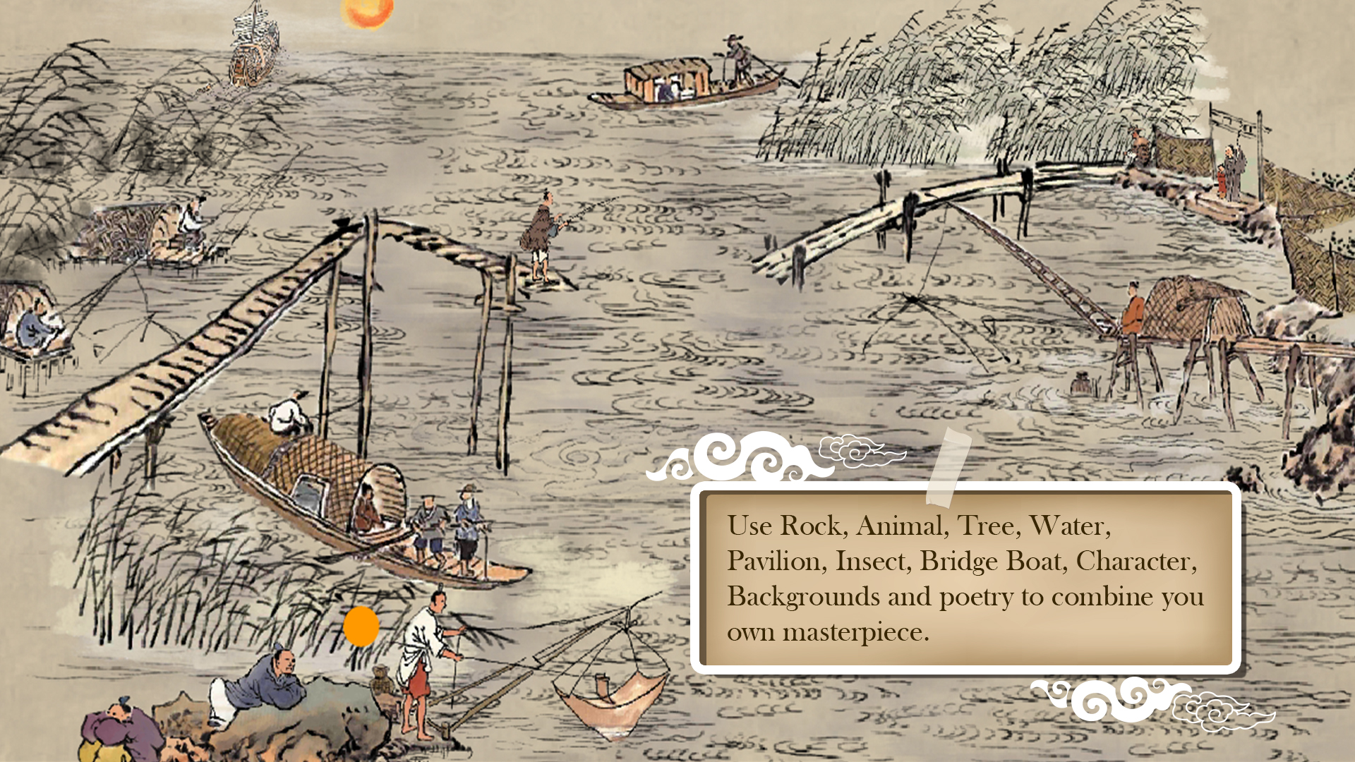 Chinese Ink Painting Puzzle & Creator / 國畫拼圖創作家 screenshot 7