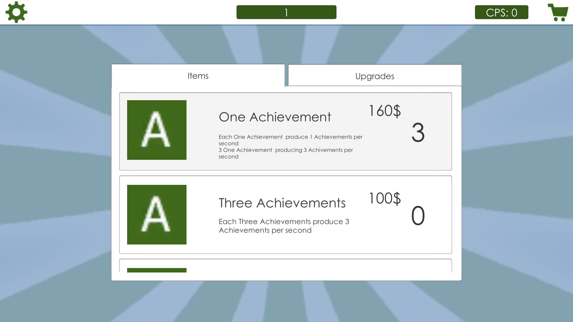 Achievement Clicker 2018 screenshot 1