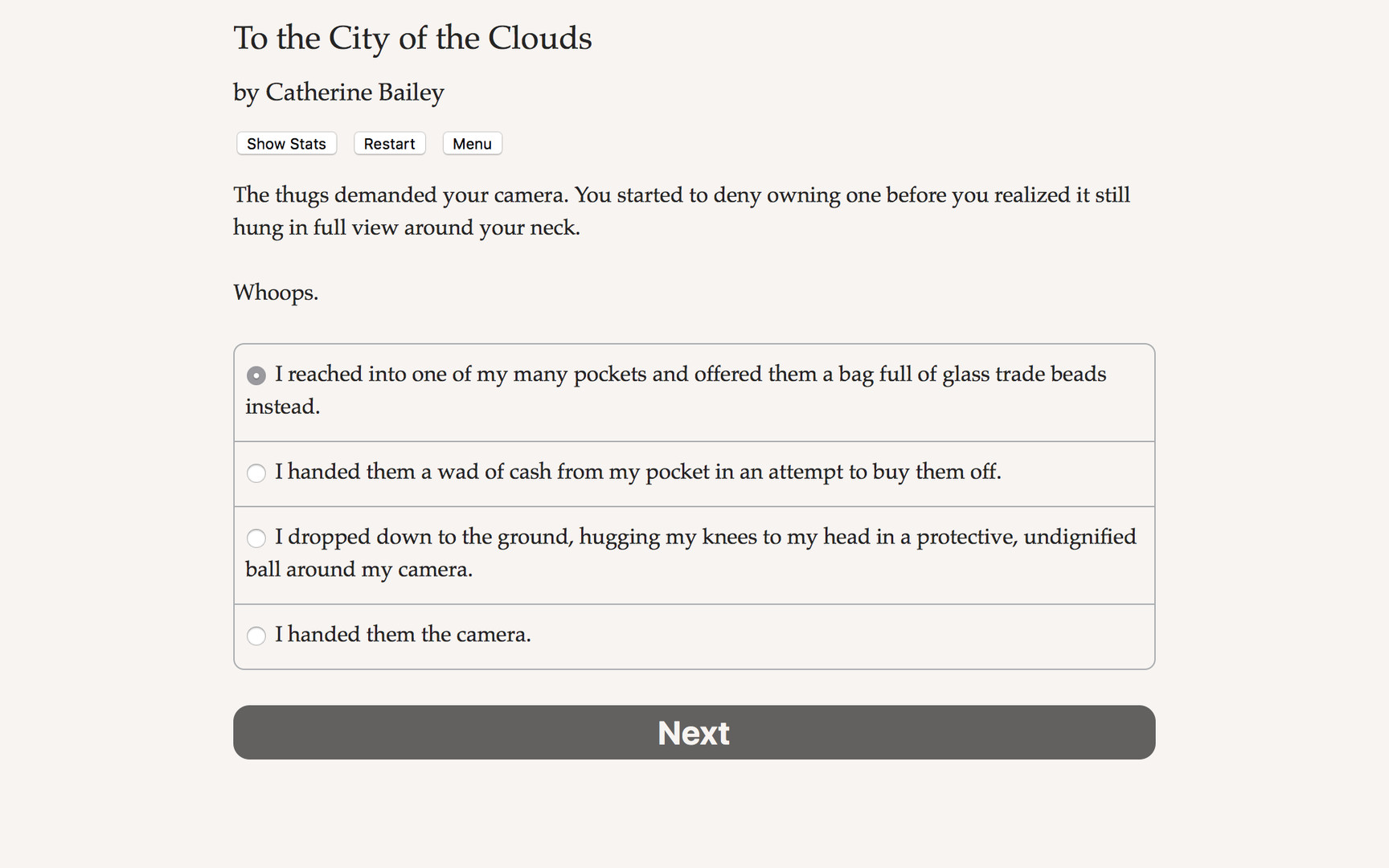 To the City of the Clouds screenshot 3