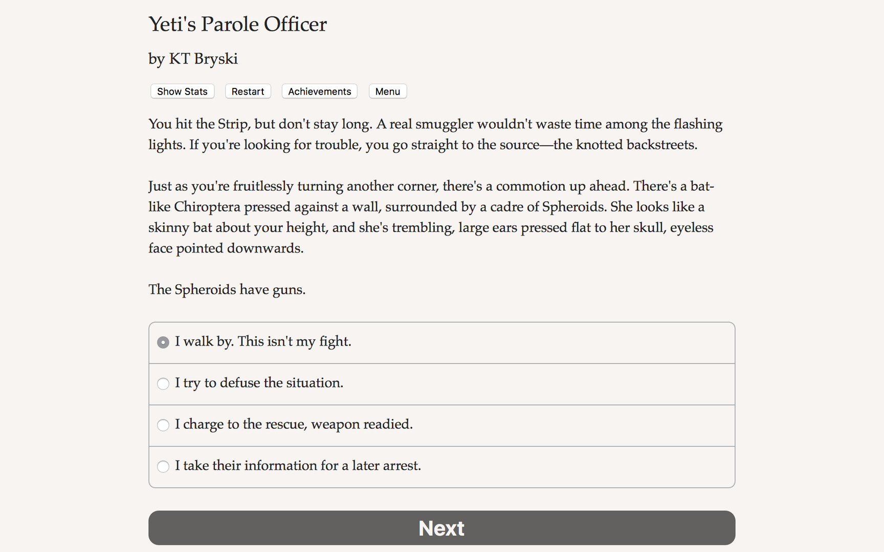 Yeti's Parole Officer screenshot 1