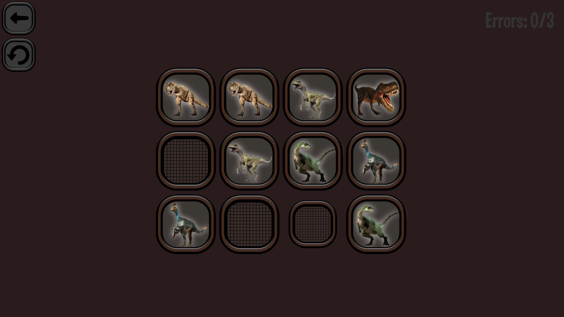 Animals Memory: Dinosaurs screenshot 1