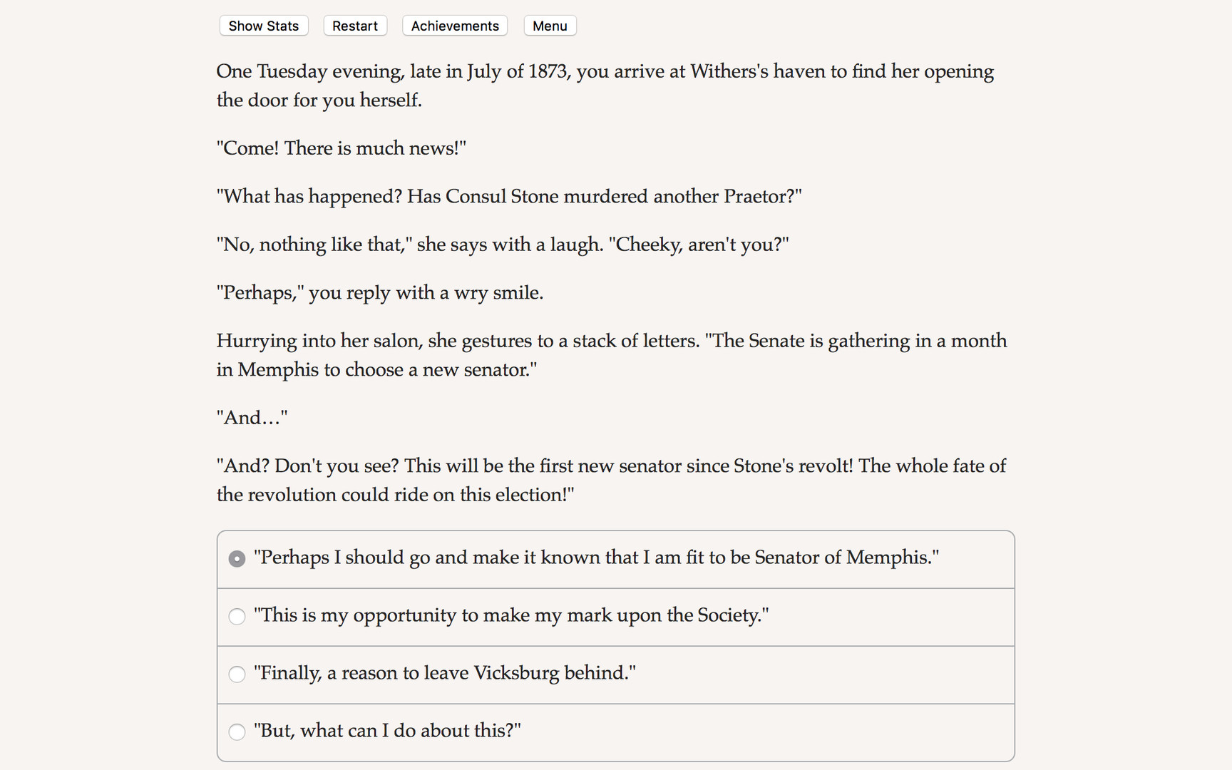 Choice of the Vampire: The Fall of Memphis screenshot 1