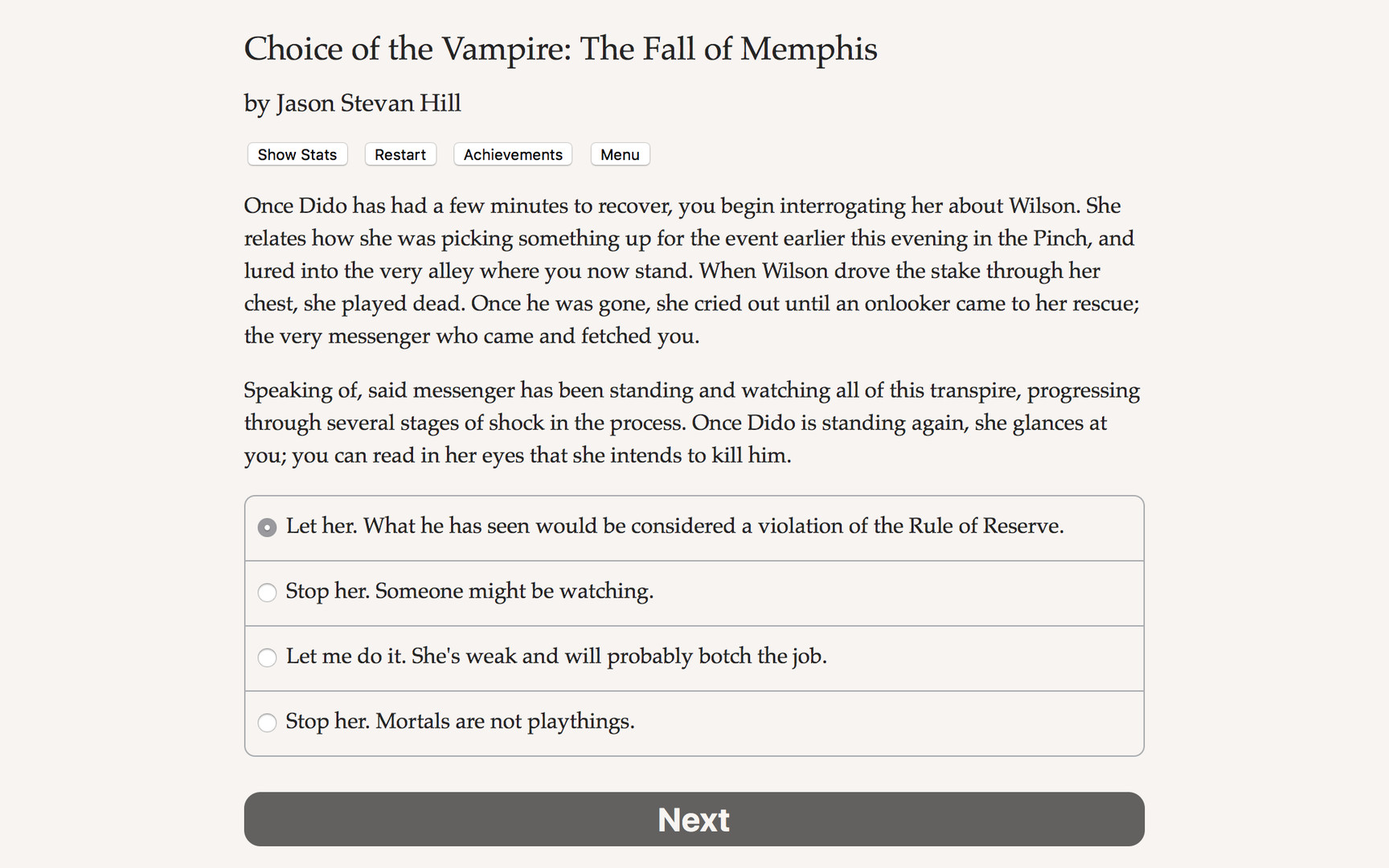 Choice of the Vampire: The Fall of Memphis screenshot 4