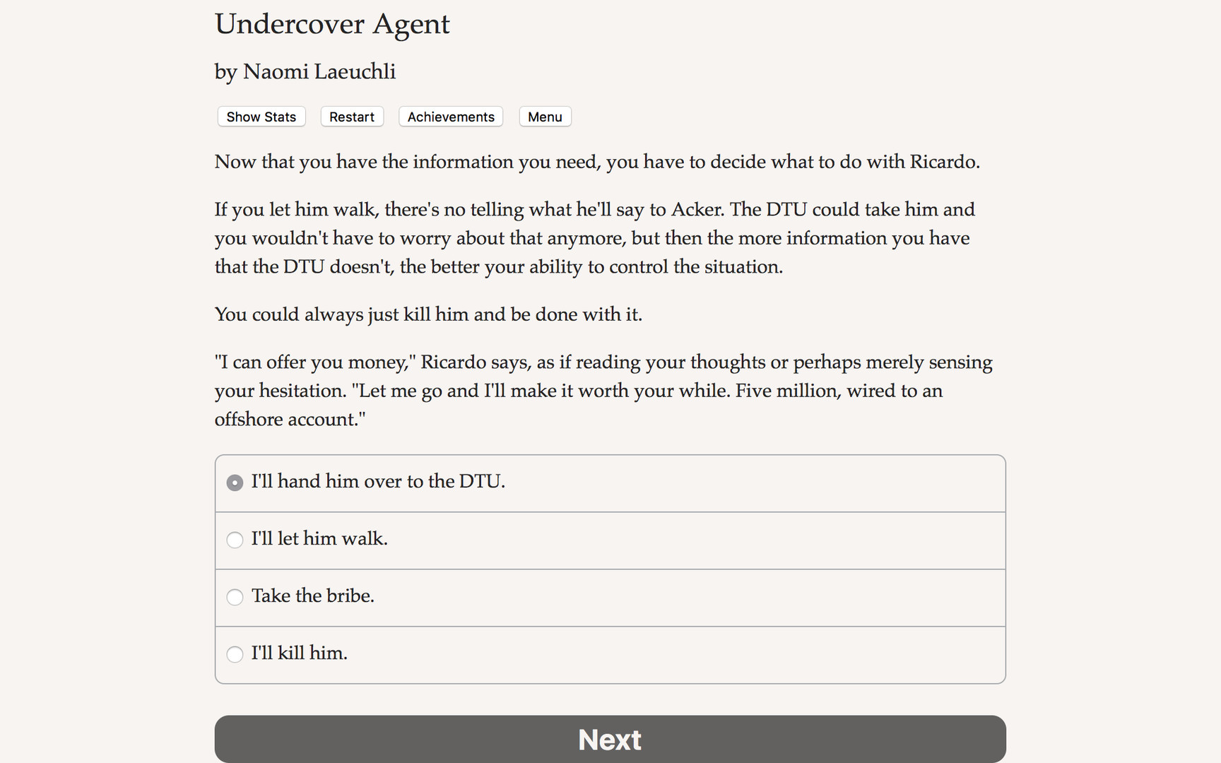 Undercover Agent screenshot 1