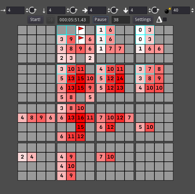 4D Minesweeper screenshot 2