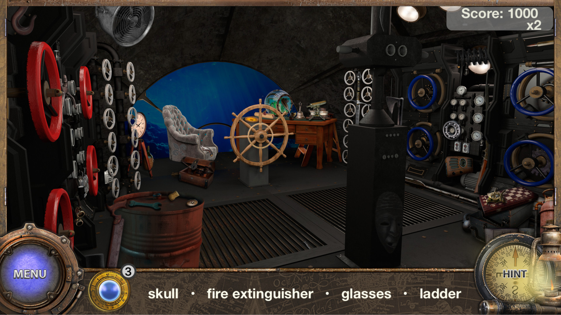 Hidden Object Adventure: Captain Nemo. Objets Cachés screenshot 3