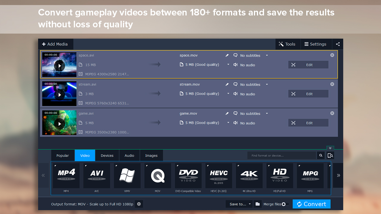 Movavi Video Suite 17 - Video Making Software - Video Editor, Video Converter, Screen Capture, and more screenshot 4