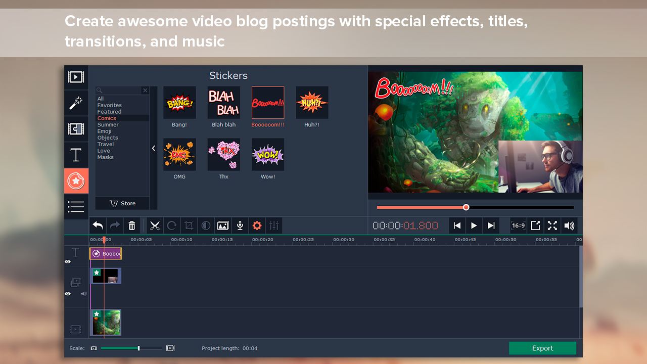 Movavi Video Suite 17 - Video Making Software - Video Editor, Video Converter, Screen Capture, and more screenshot 1