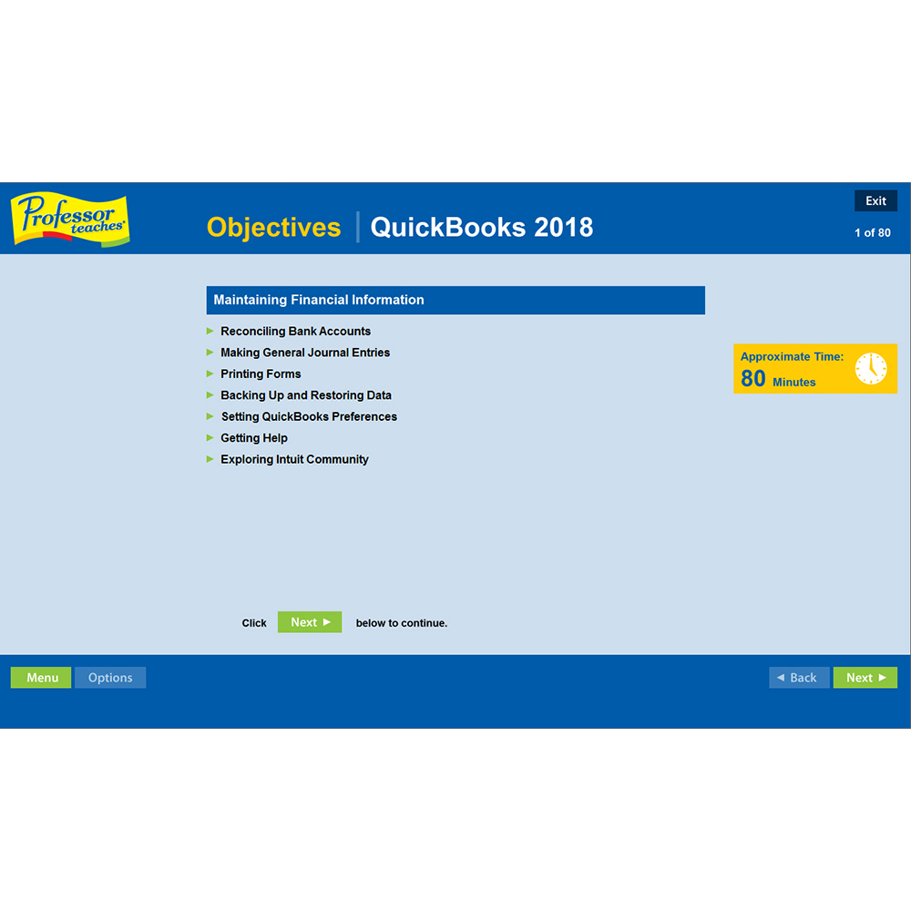 Professor Teaches QuickBooks 2018 screenshot 3
