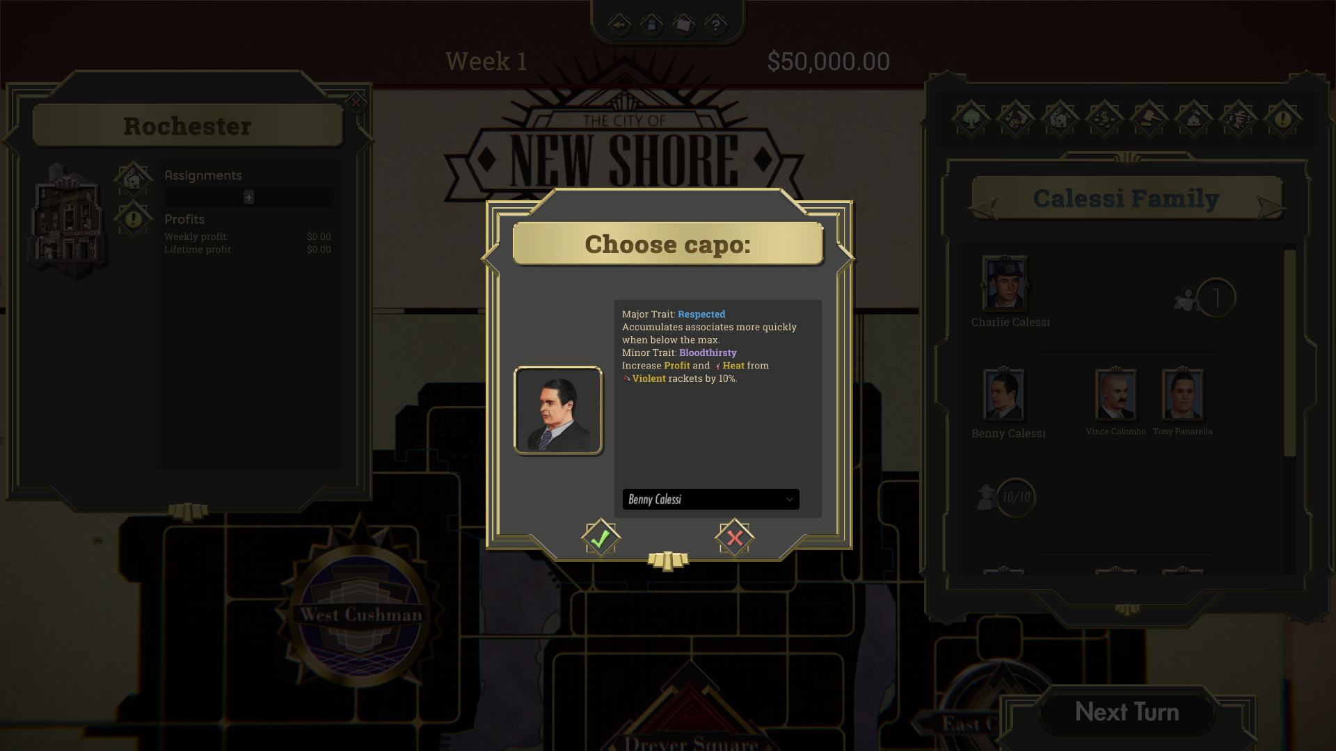The Commission: Organized Crime Grand Strategy screenshot 6