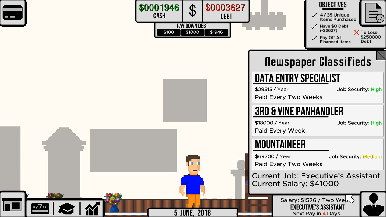 Life and Debt: A Real Life Simulator screenshot 3