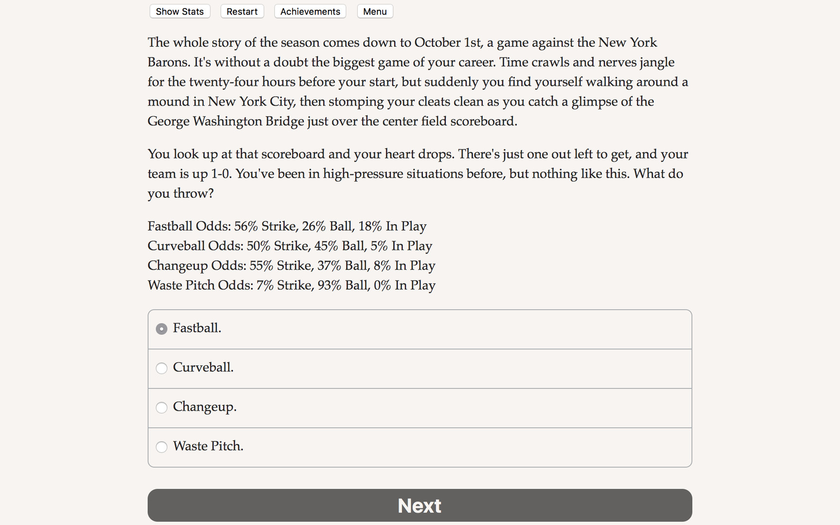 The Fielder's Choice screenshot 1