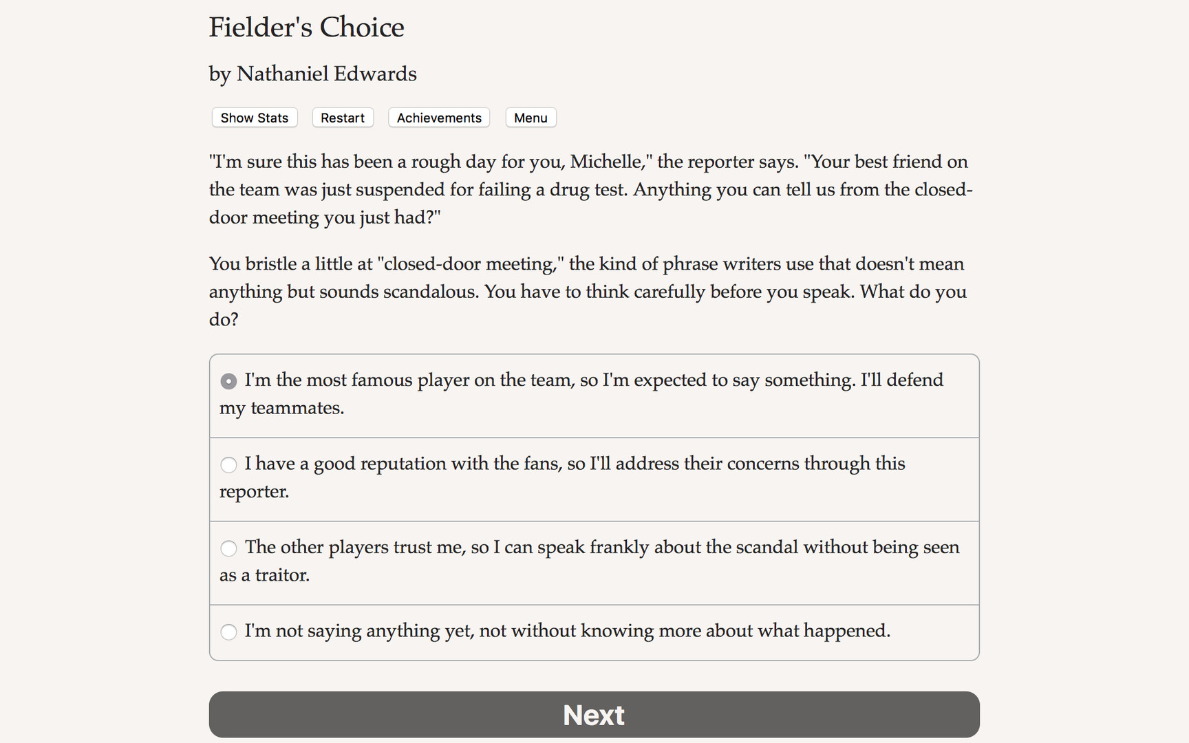 The Fielder's Choice screenshot 3