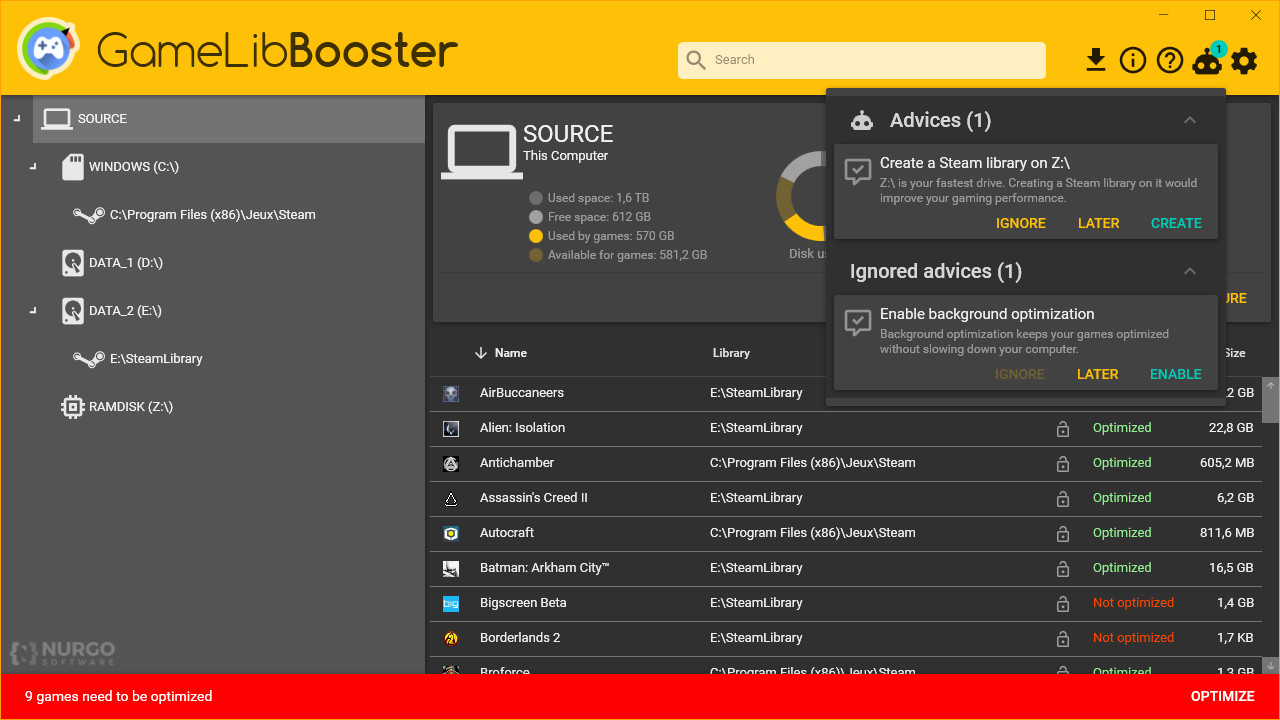 GameLibBooster screenshot 2