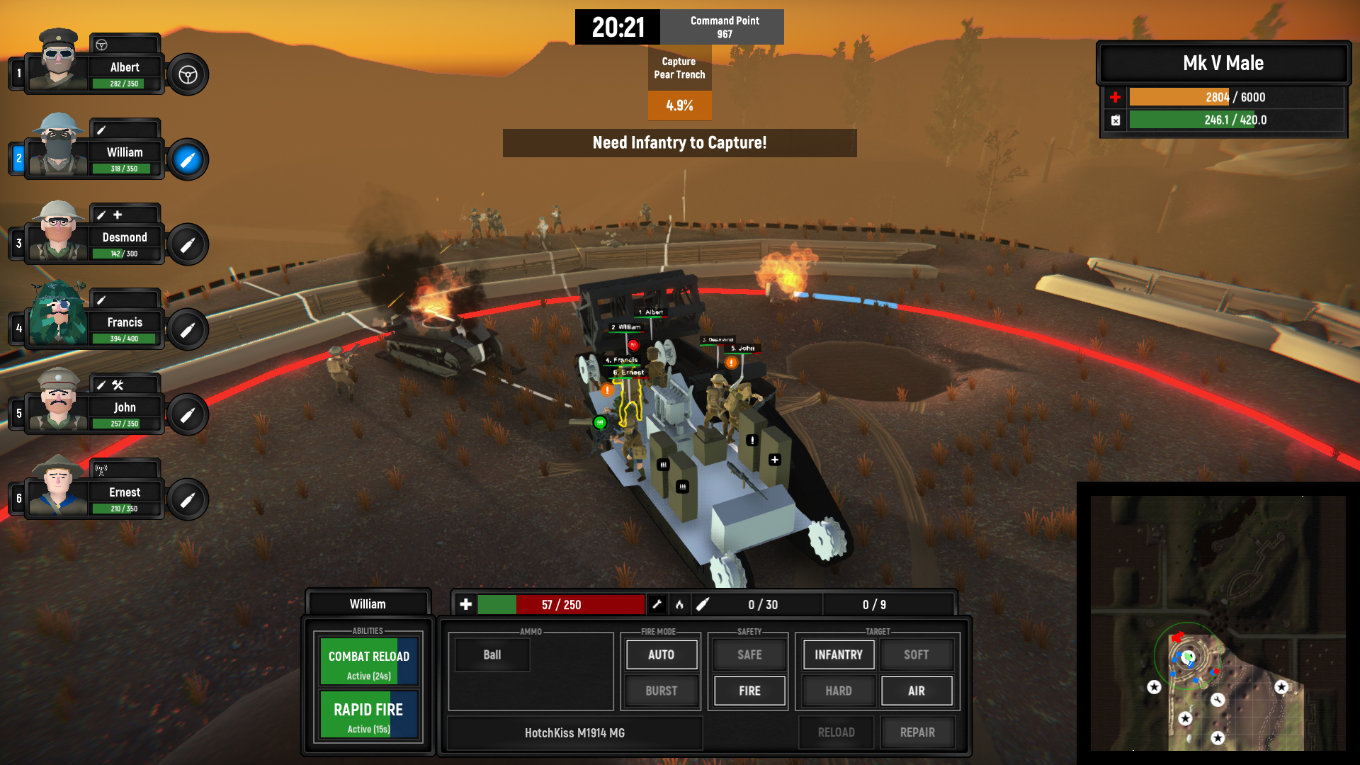 Armored Battle Crew [World War 1] - Tank Warfare and Crew Management Simulator screenshot 14
