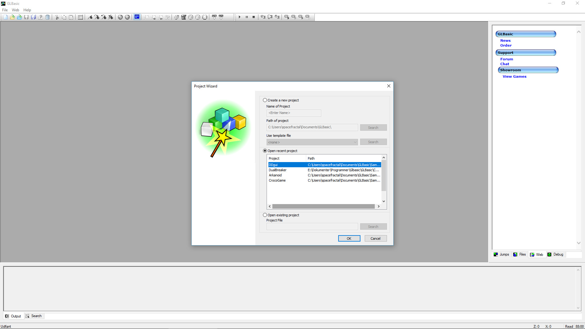 GLBasic SDK - A Multiplatform BASIC Compiler screenshot 1