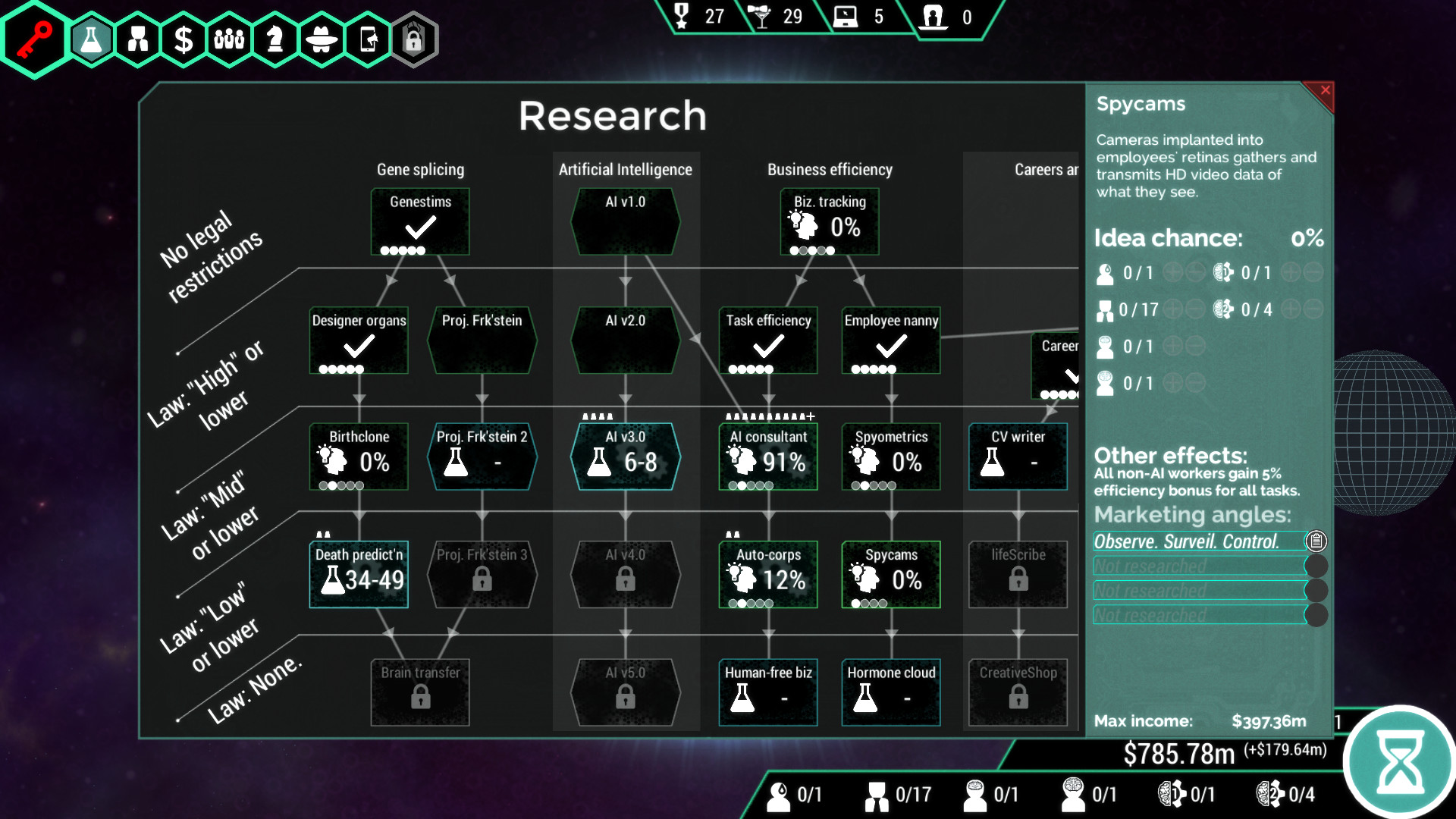 Spinnortality | cyberpunk management sim screenshot 9